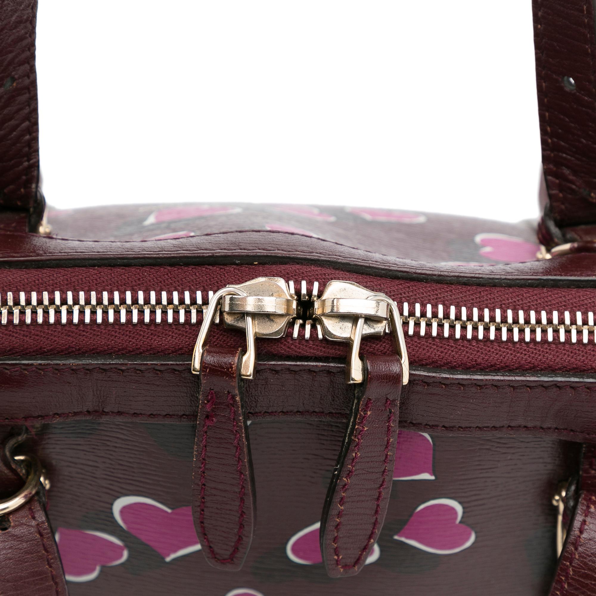 Gucci Heartbeat Leather Dome Satchel (SHG-iR5q9e)