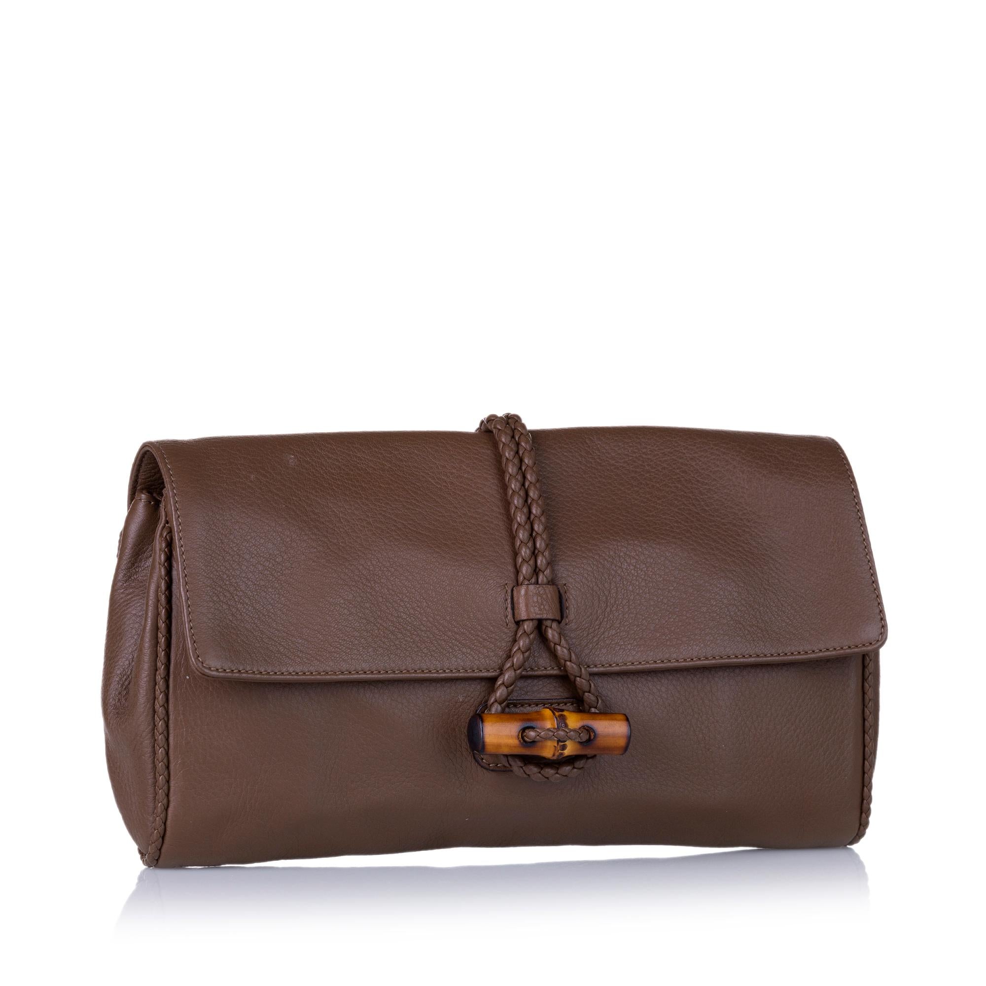Gucci Hip Bamboo Clutch (SHG-35212)