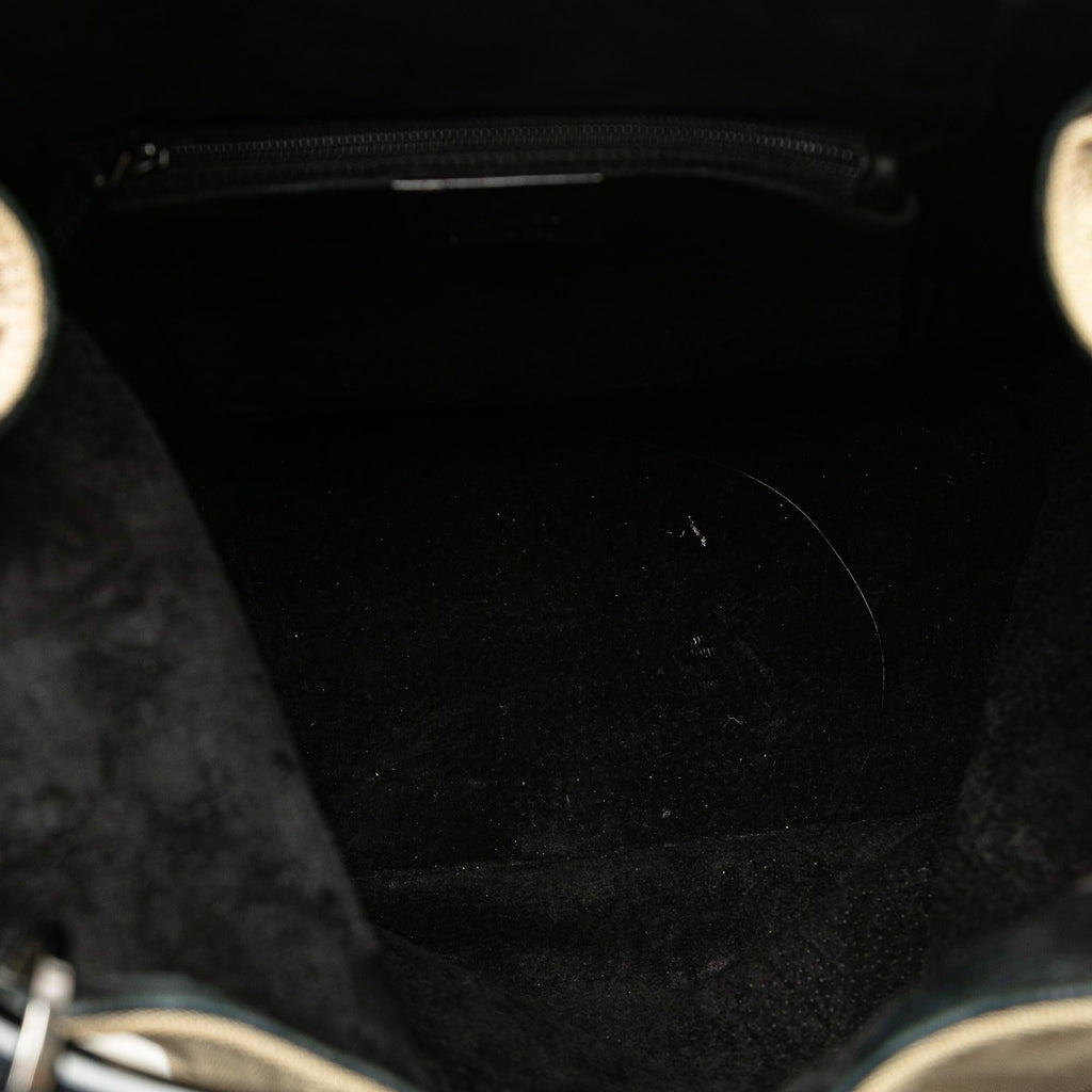Gucci Hoop Canvas Handbag (SHG-THja71)