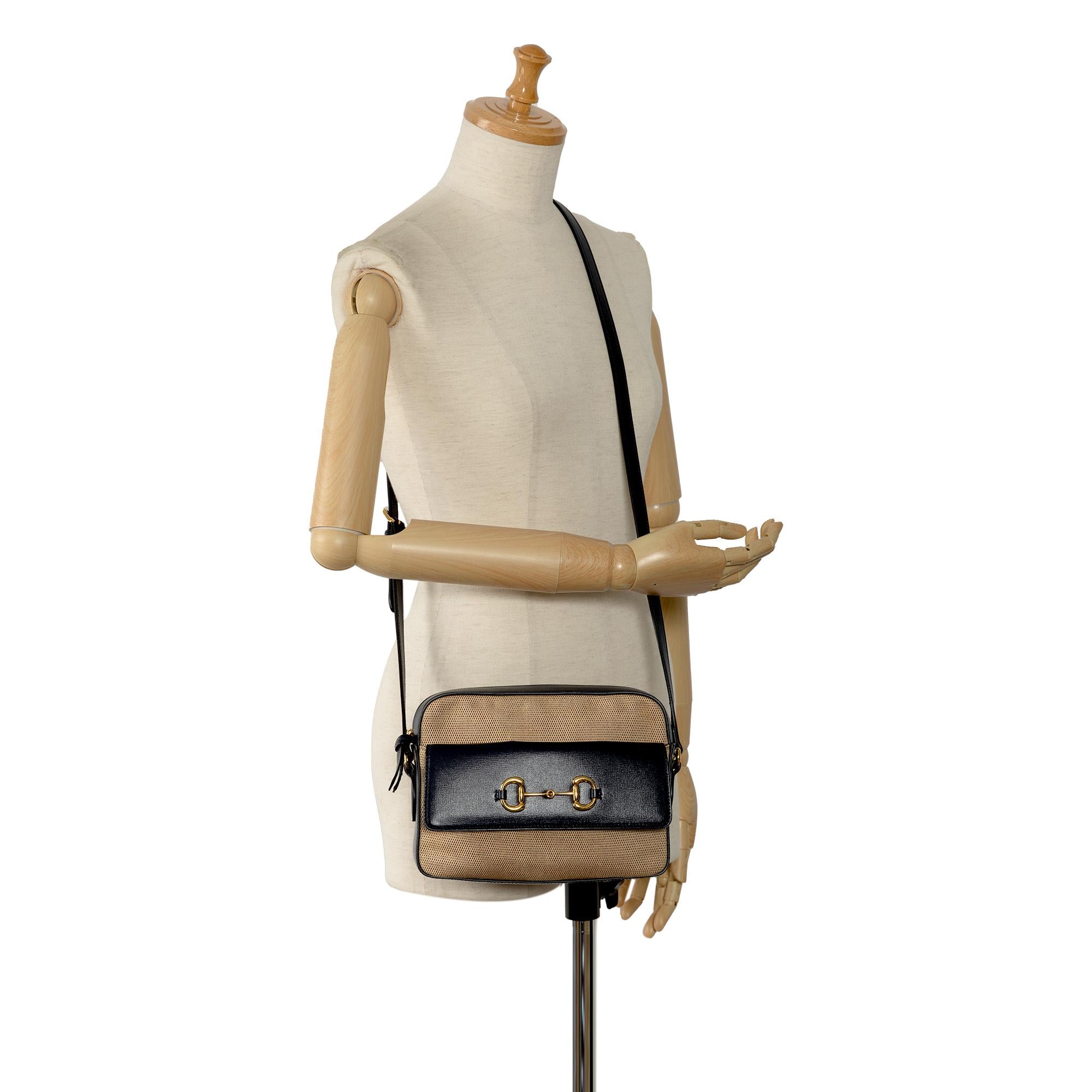 Gucci Horsebit 1955 Flap Pocket Camera Bag (SHG-giPDnL)