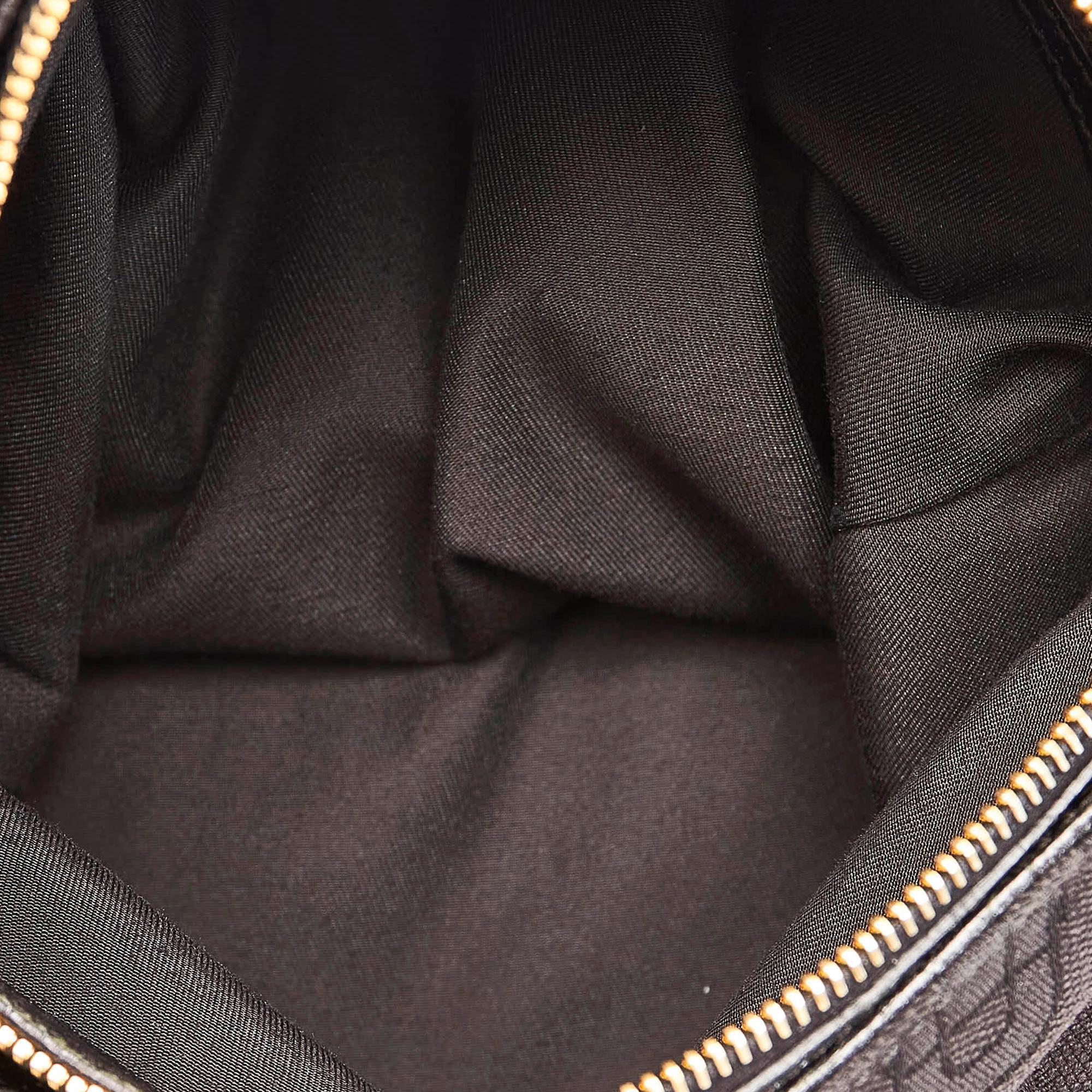 Gucci Horsebit Canvas Creole Shoulder Bag (SHG-33099)
