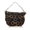 Gucci Horsebit Canvas Hobo Bag (SHG-25696)