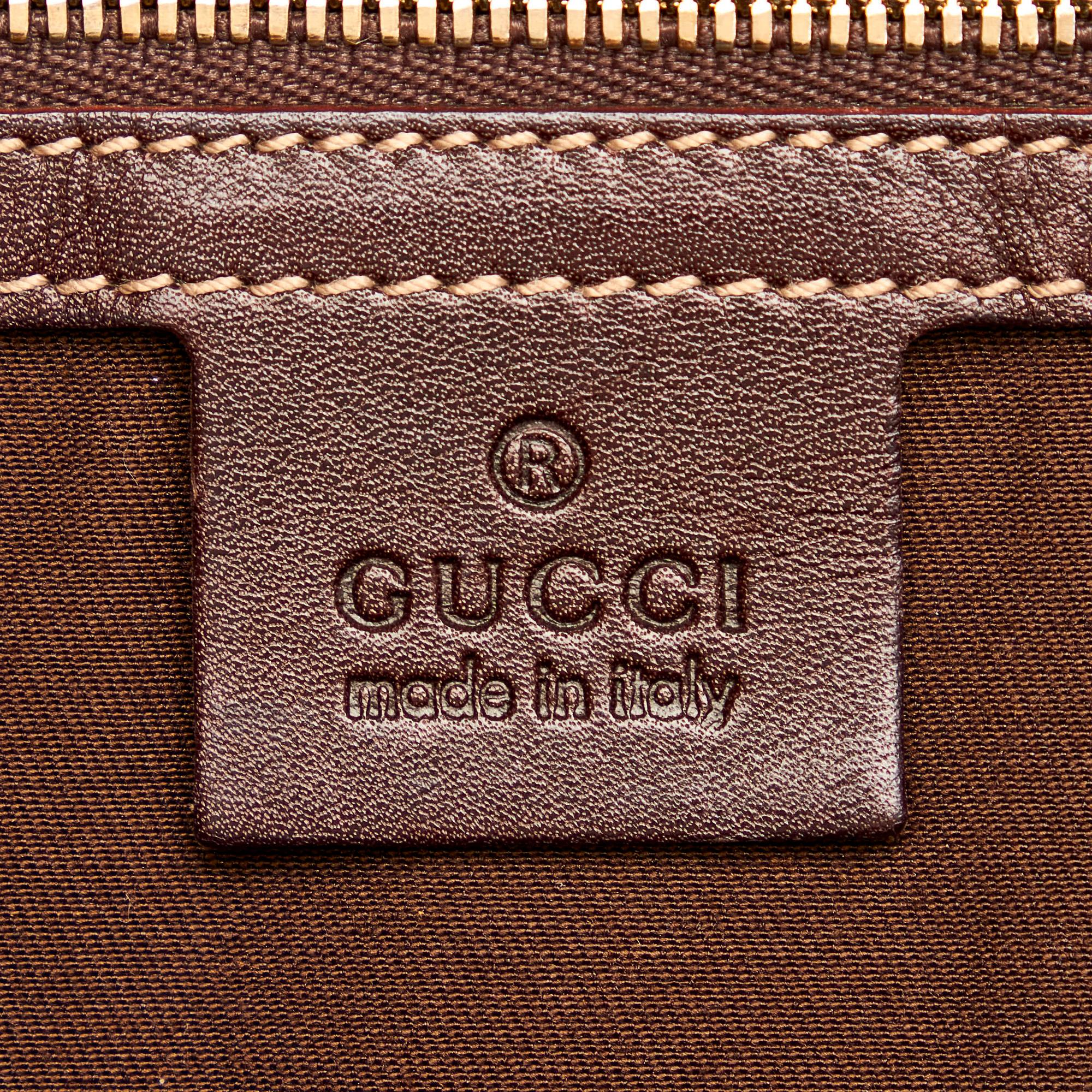 Gucci Horsebit Canvas Hobo Bag (SHG-30157)