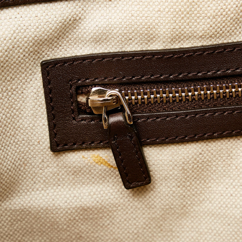 Gucci Horsebit Canvas Shoulder Bag (SHG-30005)