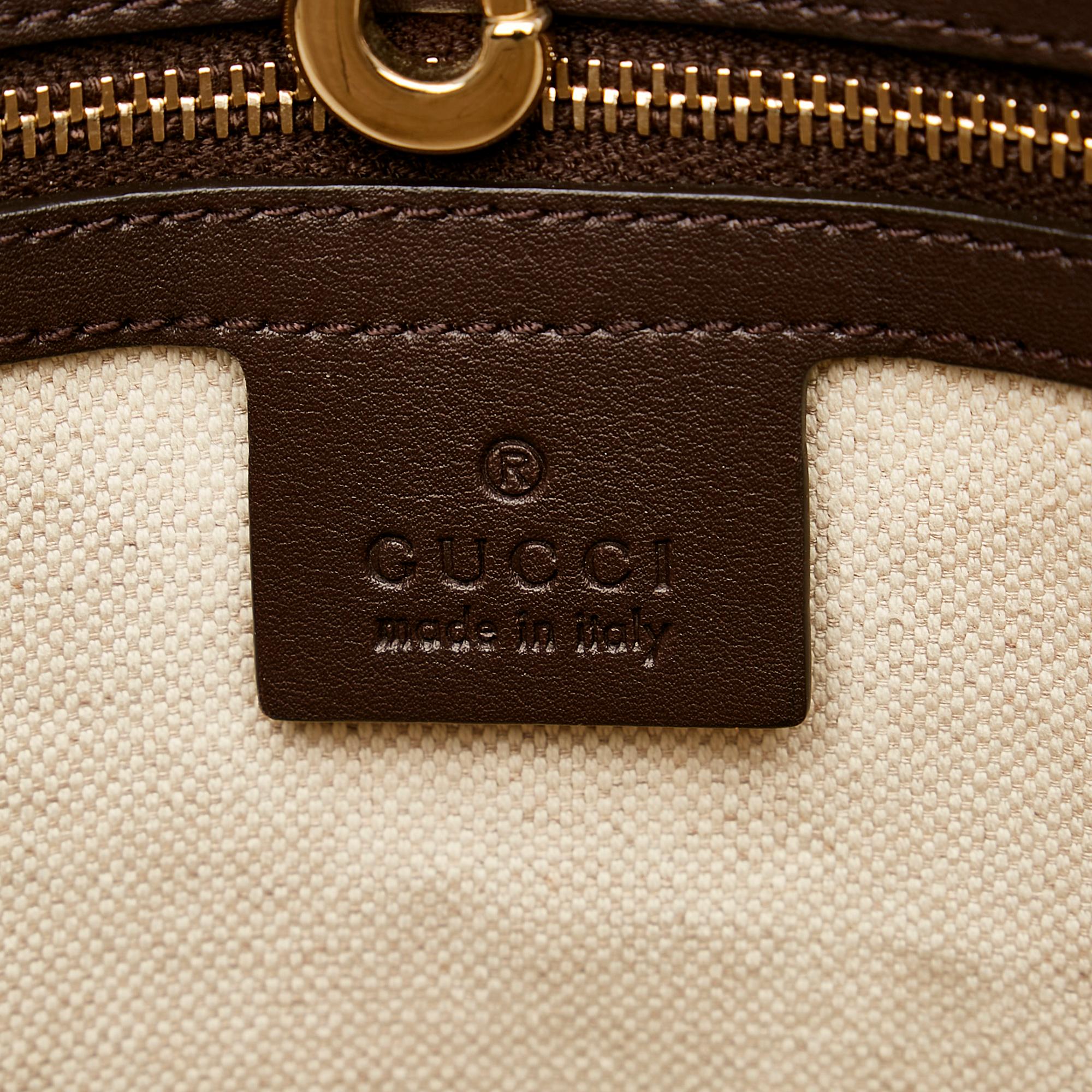 Gucci Horsebit Canvas Shoulder Bag (SHG-30005)