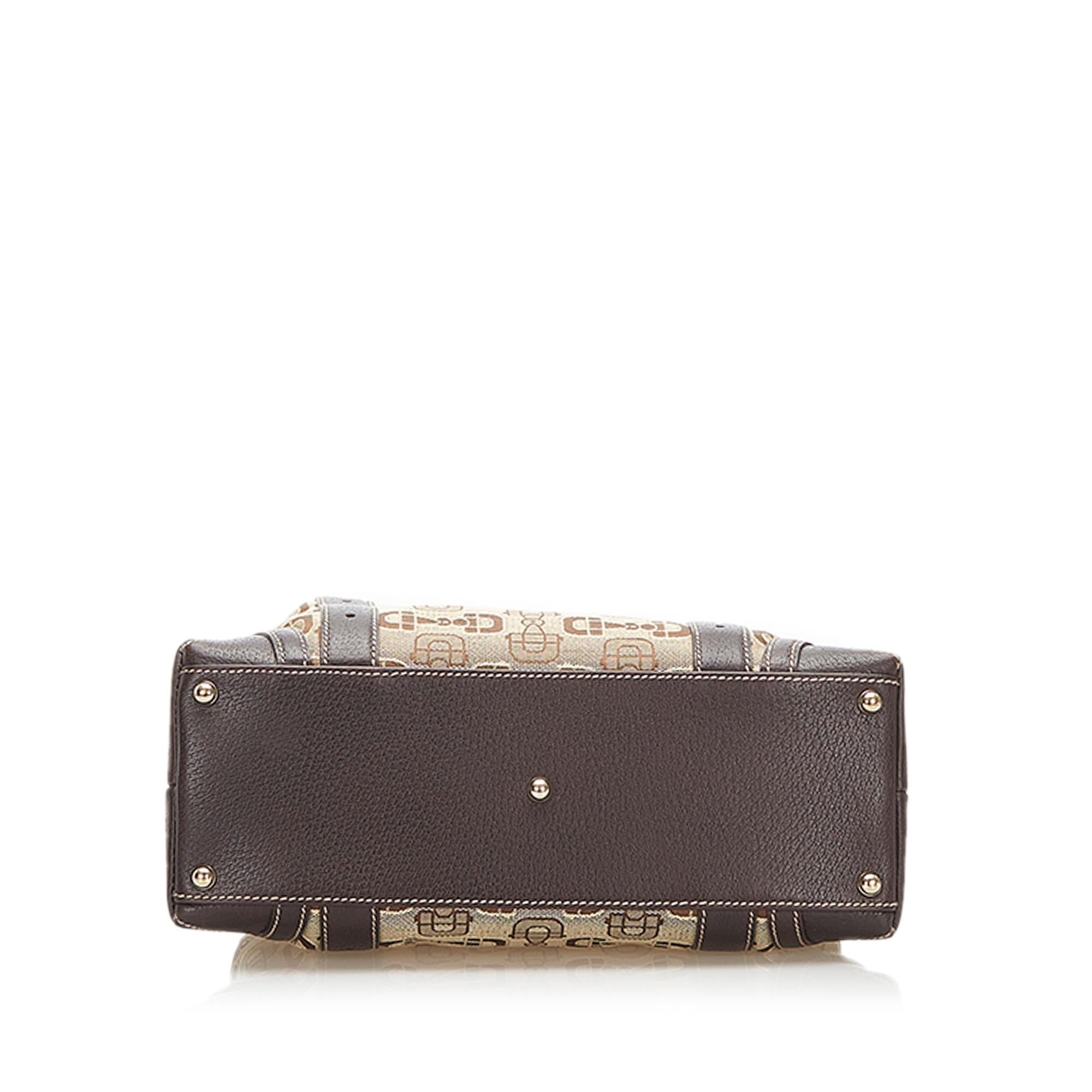 Gucci Horsebit Canvas Shoulder Bag (SHG-37760)