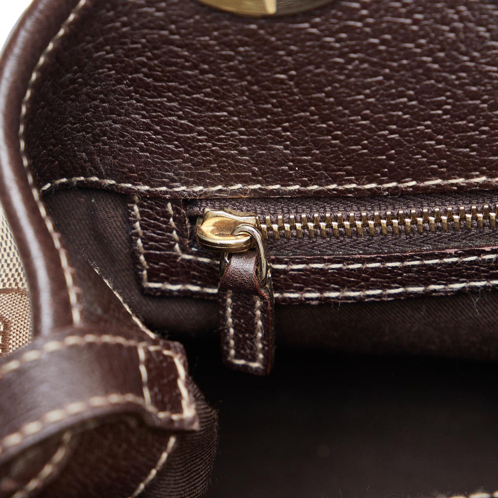Gucci Horsebit Canvas Shoulder Bag (SHG-NMG11x)