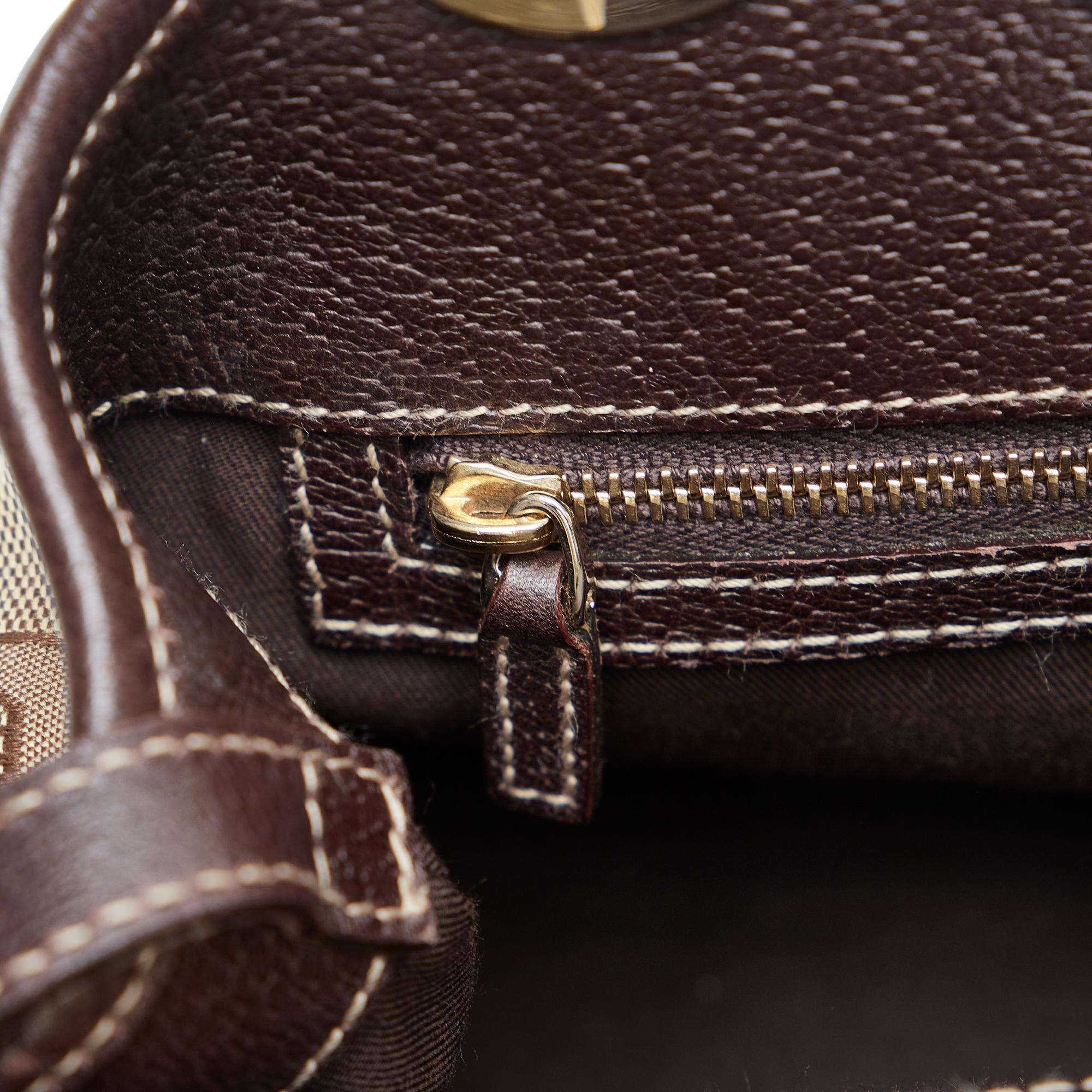 Gucci Horsebit Canvas Shoulder Bag (SHG-NMG11x)