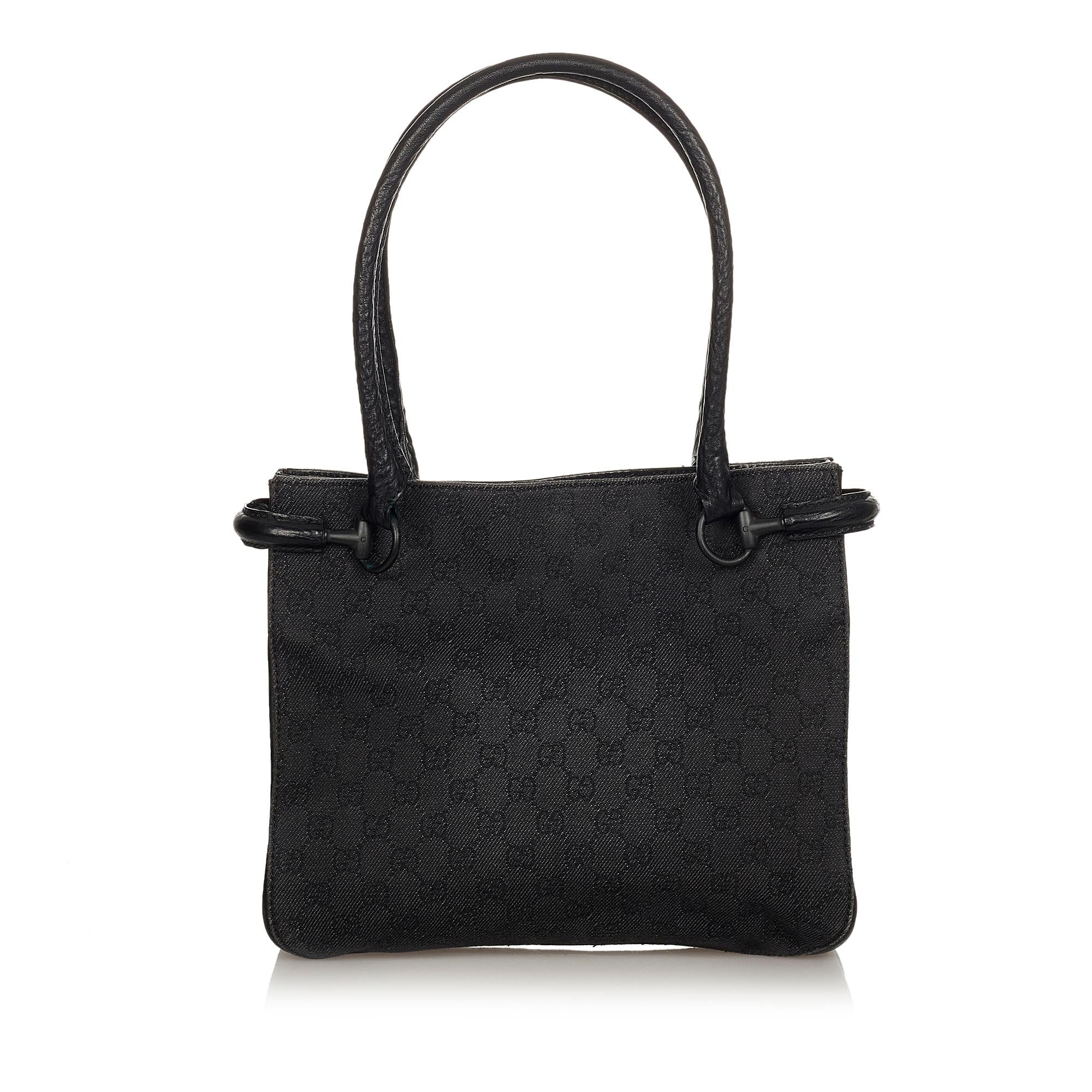 Gucci Horsebit Canvas Shoulder Bag (SHG-7Ier59)