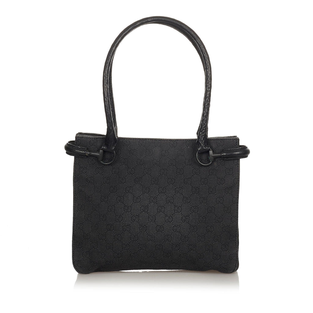 Gucci Horsebit Canvas Shoulder Bag (SHG-7Ier59)