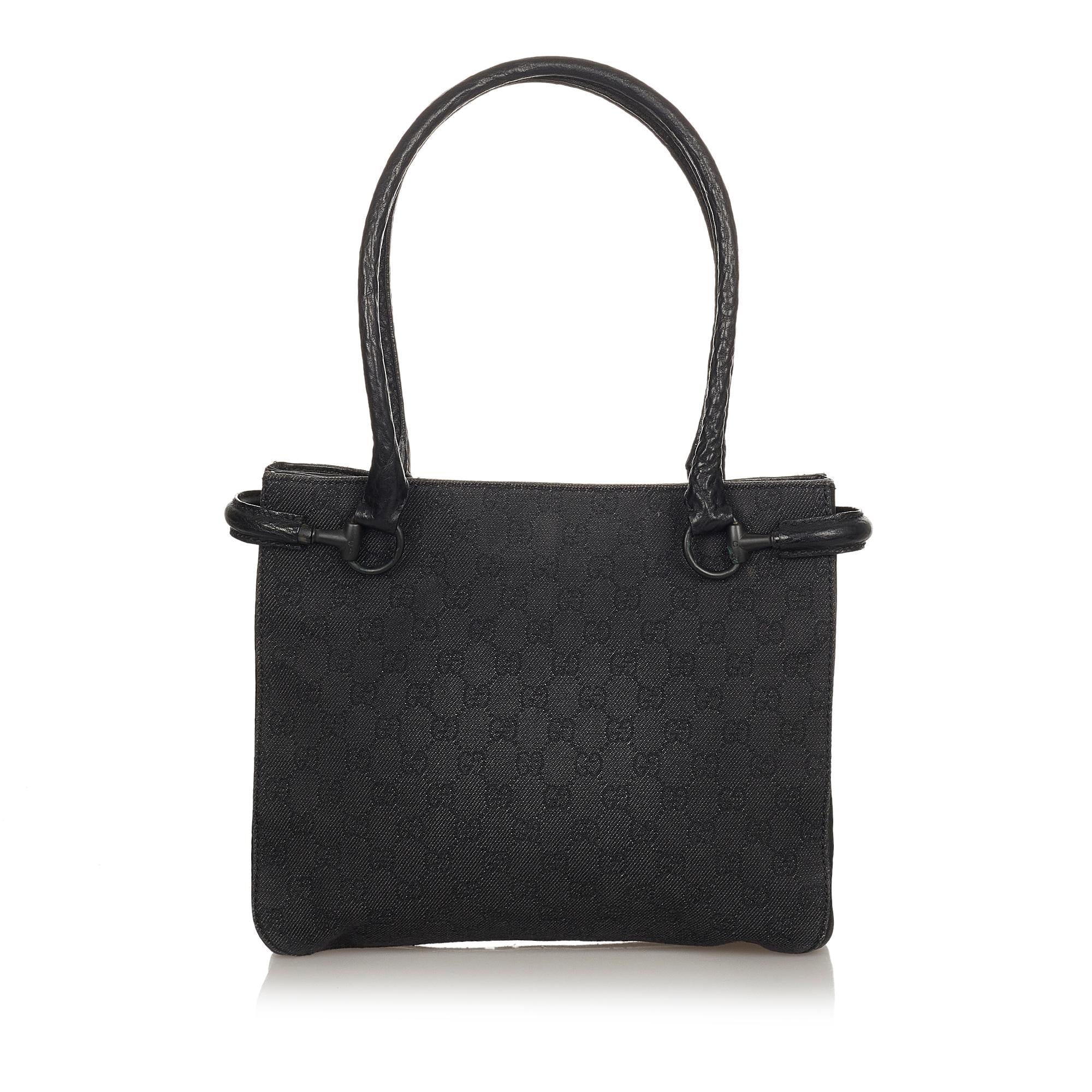 Gucci Horsebit Canvas Shoulder Bag (SHG-7Ier59)