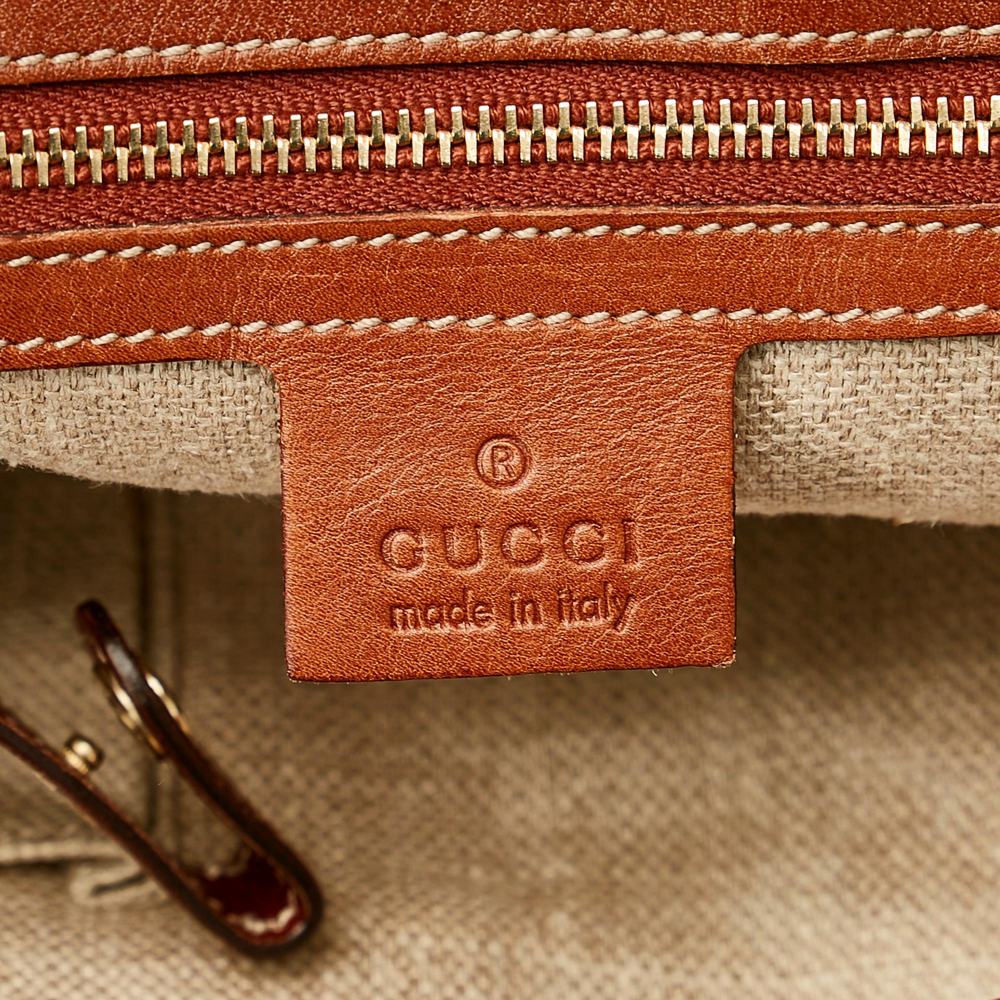 Gucci Horsebit Canvas Tote (SHG-24867)