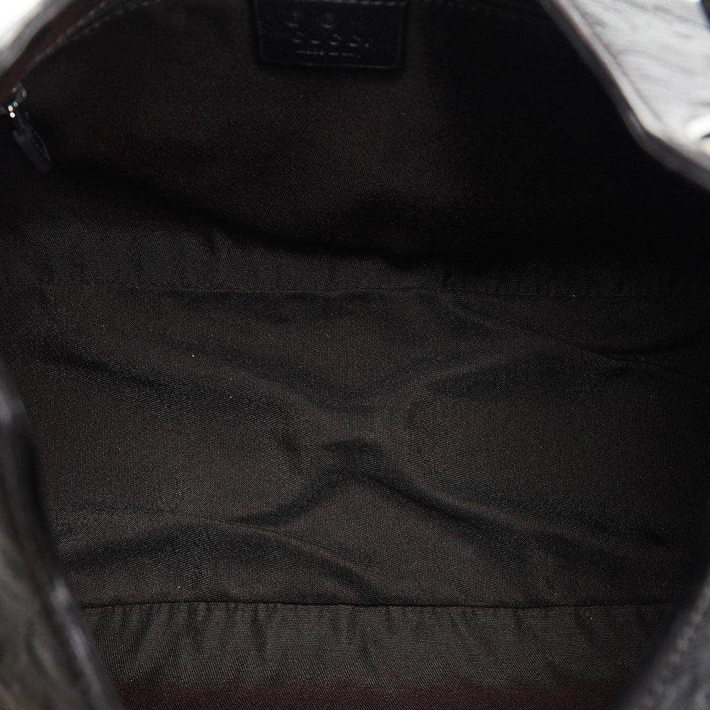 Gucci Horsebit Embossed Leather Shoulder Bag (SHG-96c9Qj)