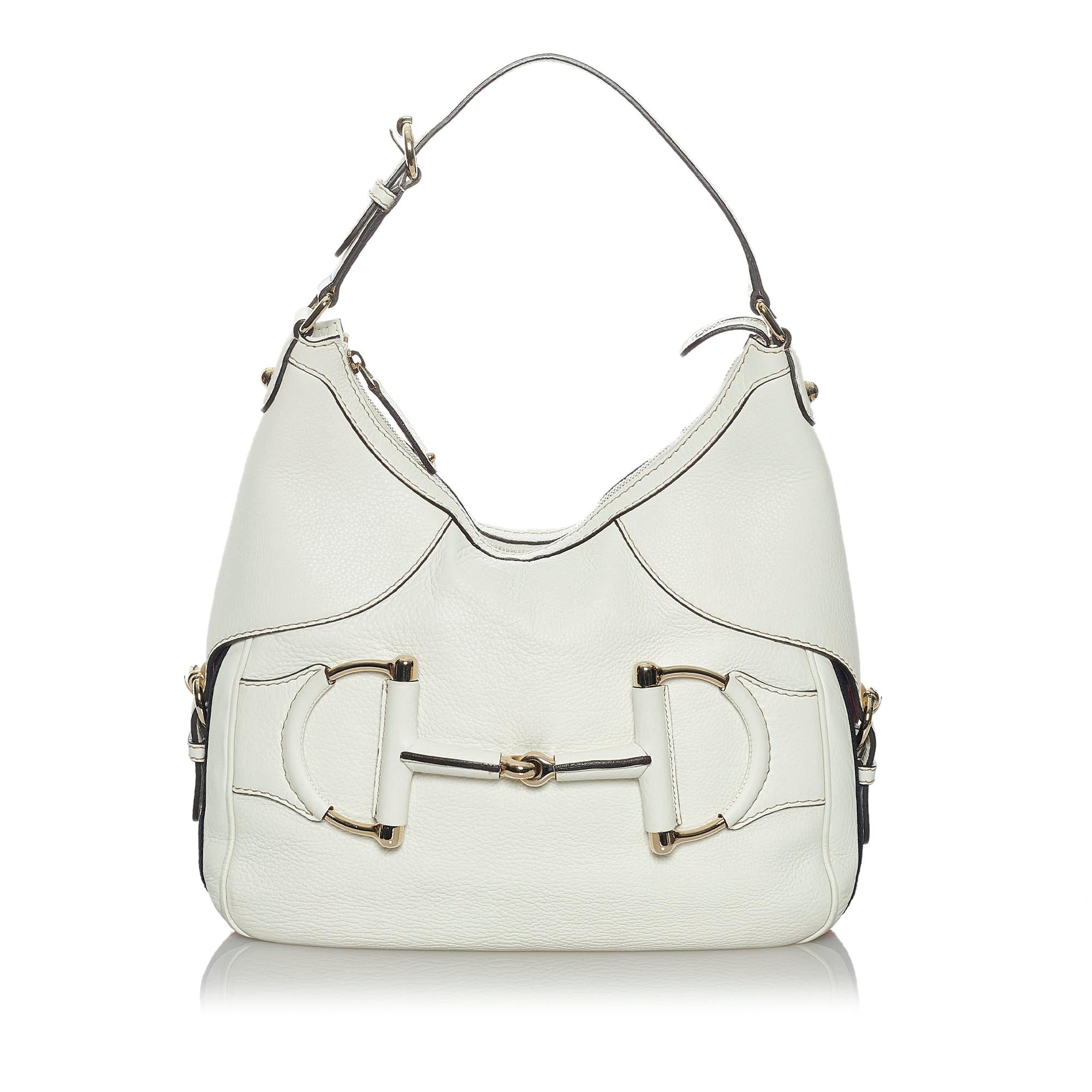 Gucci Horsebit Heritage Leather Shoulder Bag (SHG-33899)