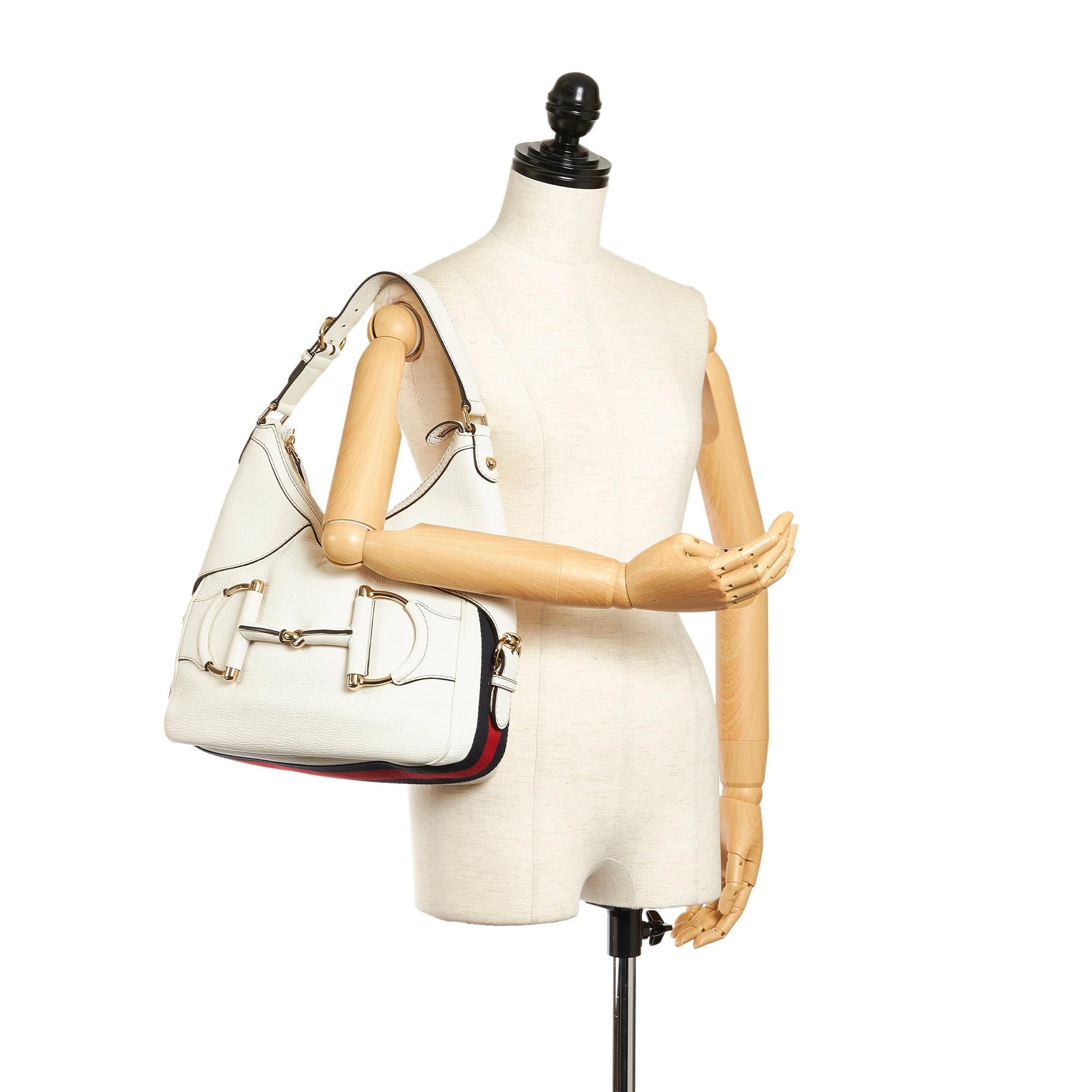 Gucci Horsebit Heritage Leather Shoulder Bag (SHG-33899)