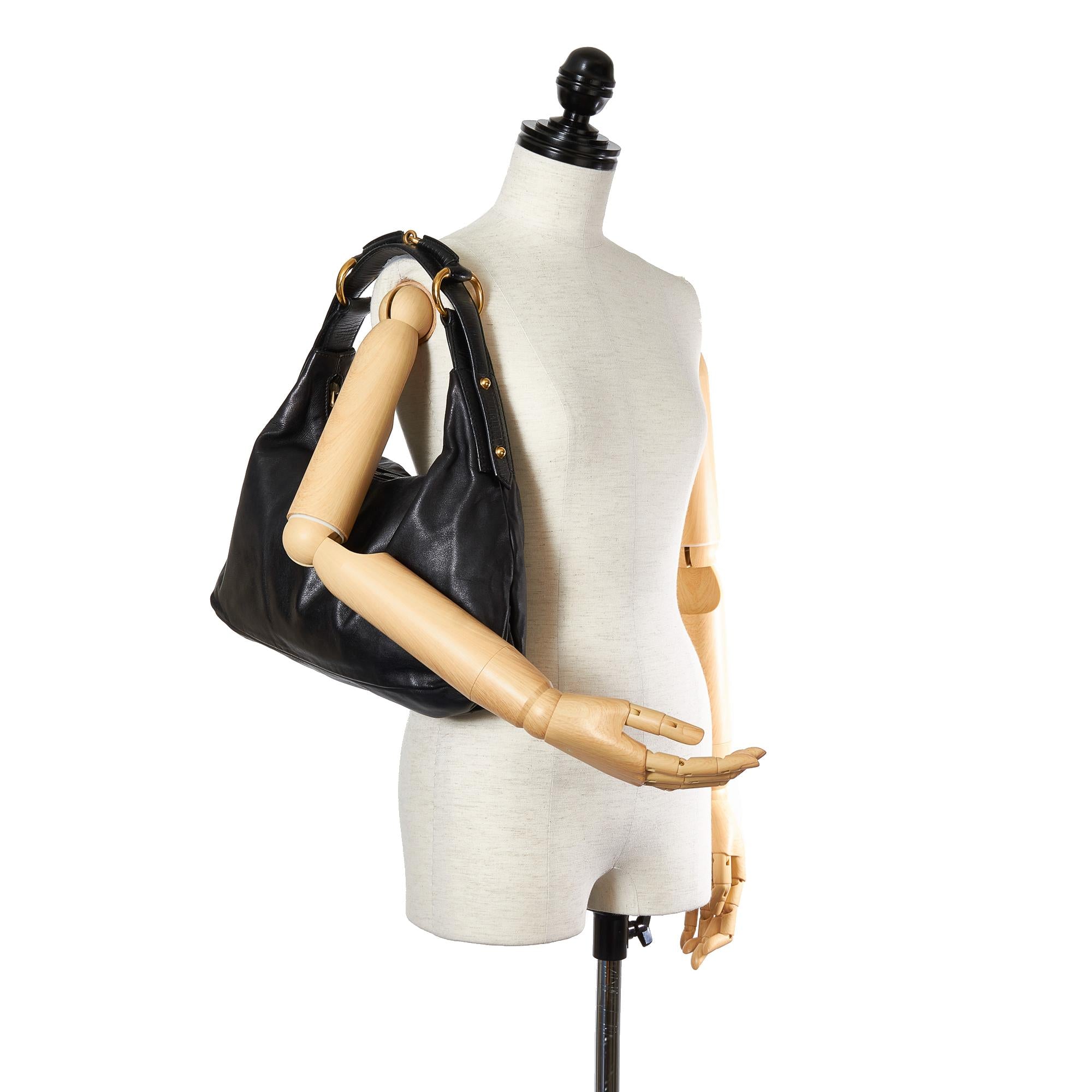 Gucci Horsebit Leather Shoulder Bag (SHG-24714)
