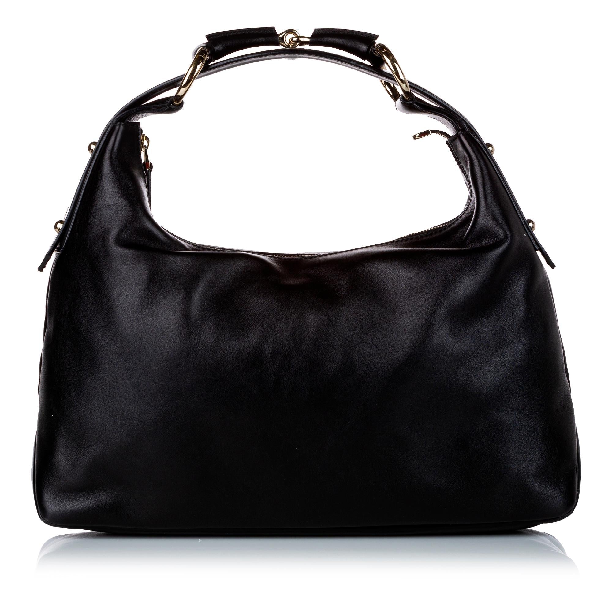 Gucci Horsebit Leather Shoulder Bag (SHG-29308)