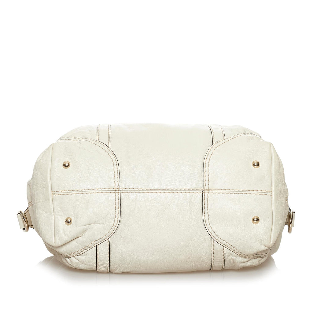 Gucci Horsebit Nail Leather Boston Bag (SHG-30581)