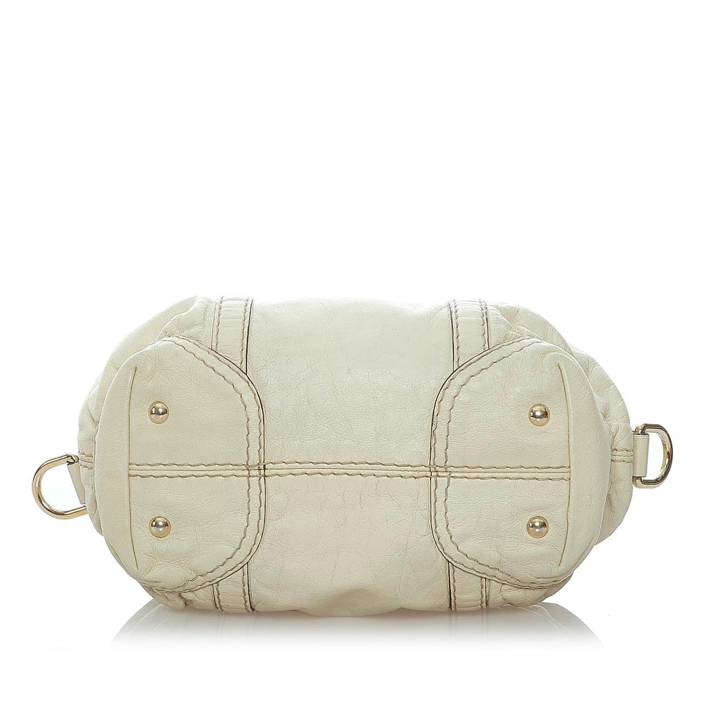 Gucci Horsebit Nail Leather Boston Bag (SHG-32036)