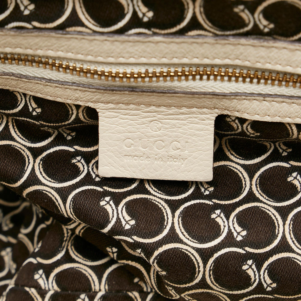 Gucci Horsebit Nail Leather Boston Bag (SHG-37230)
