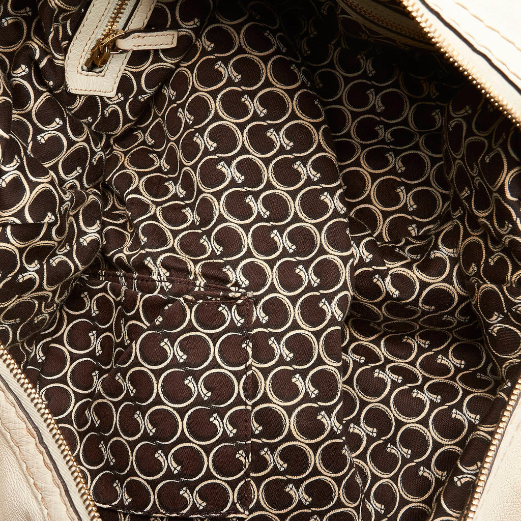 Gucci Horsebit Nail Leather Boston Bag (SHG-37755)