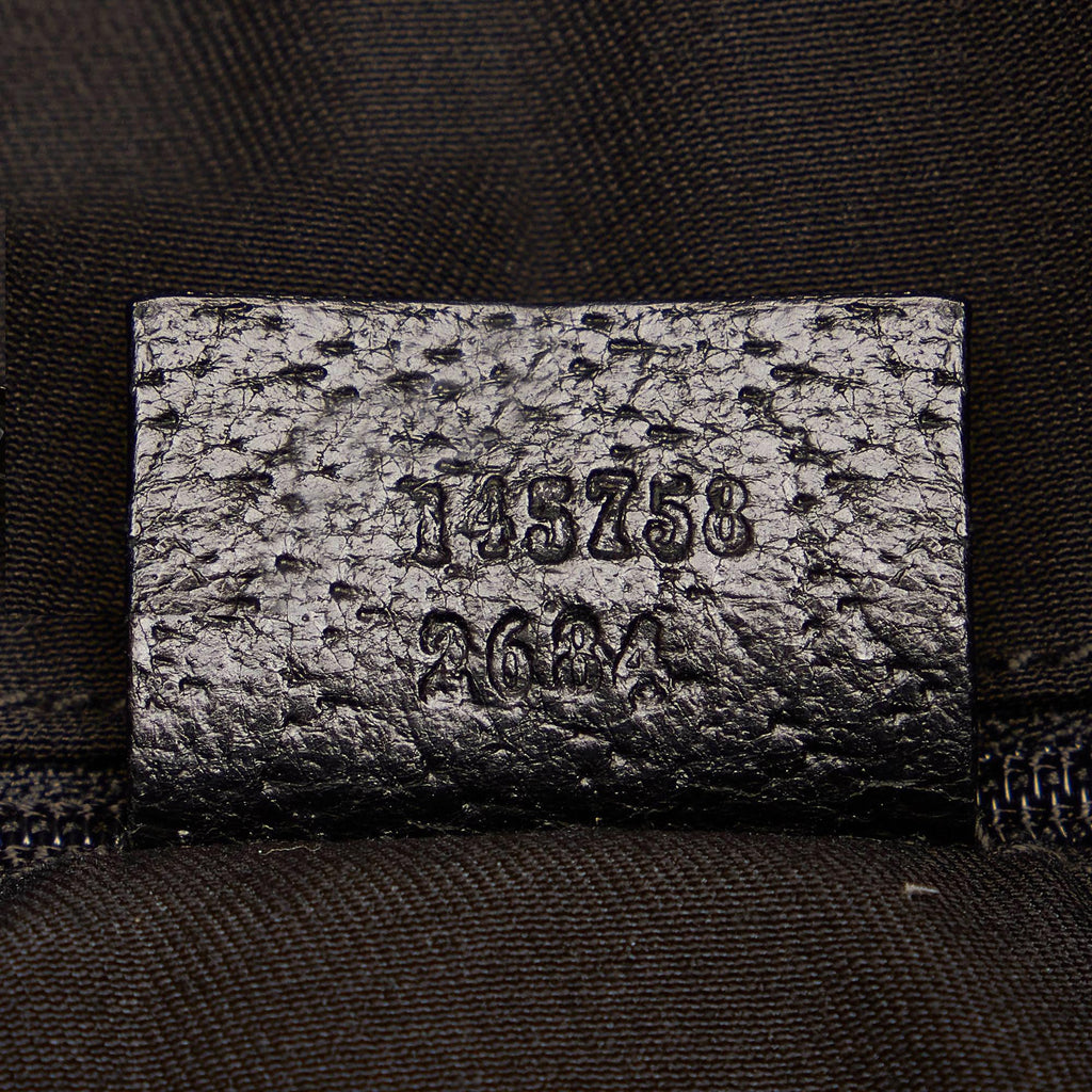 Gucci Horsebit Web Canvas Handbag (SHG-fpGZRl)