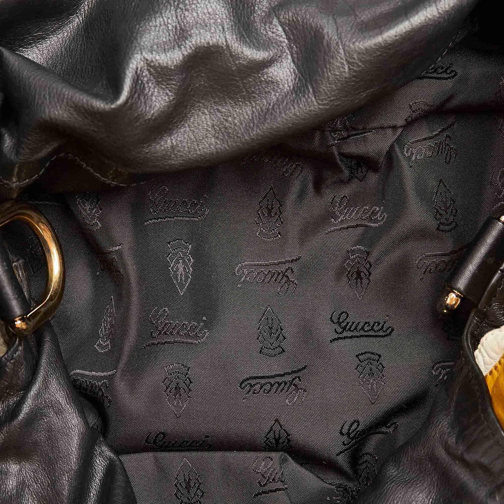 Gucci Hysteria Printed Leather Satchel (SHG-22250)