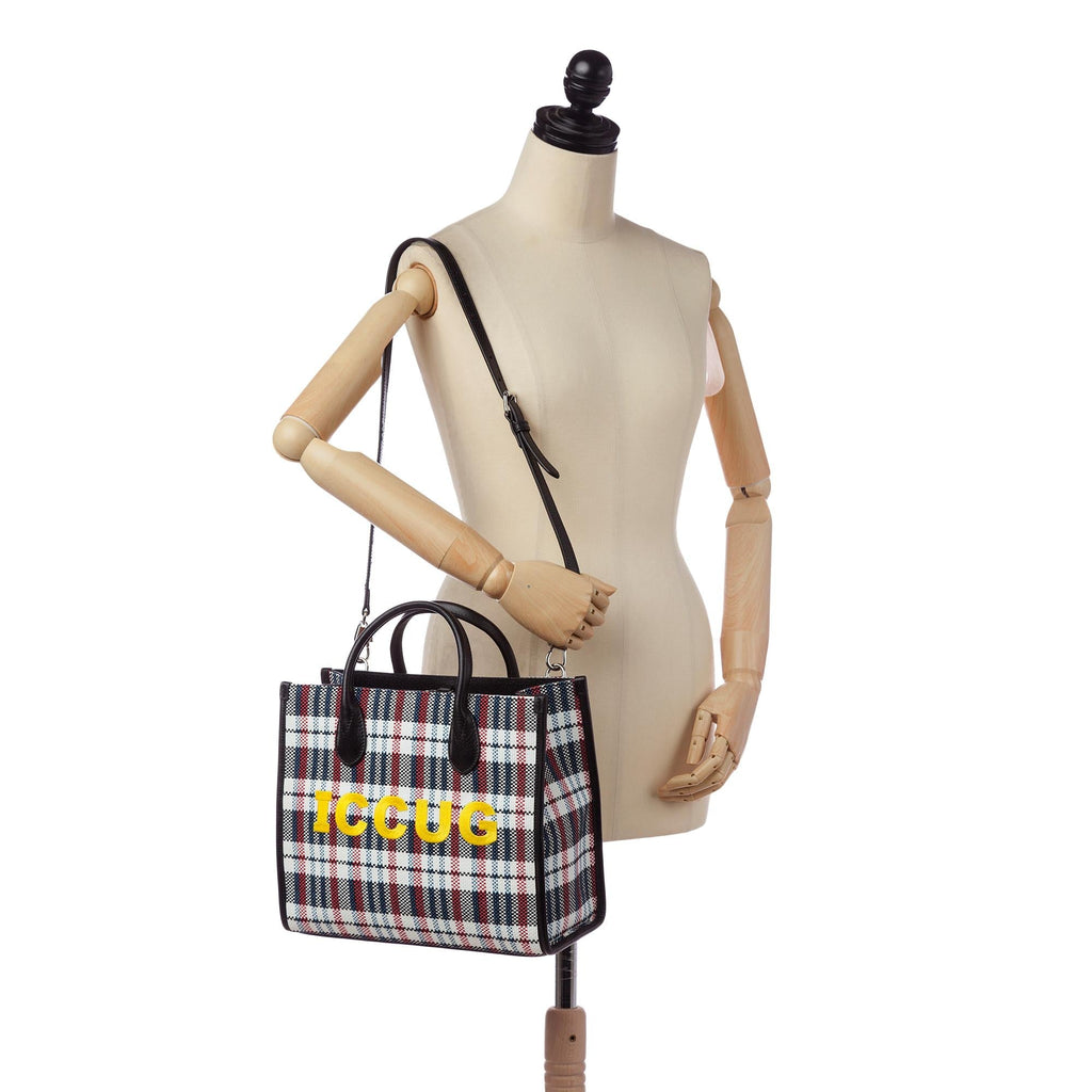 Gucci ICCUG Canvas Satchel (SHG-bahiba)