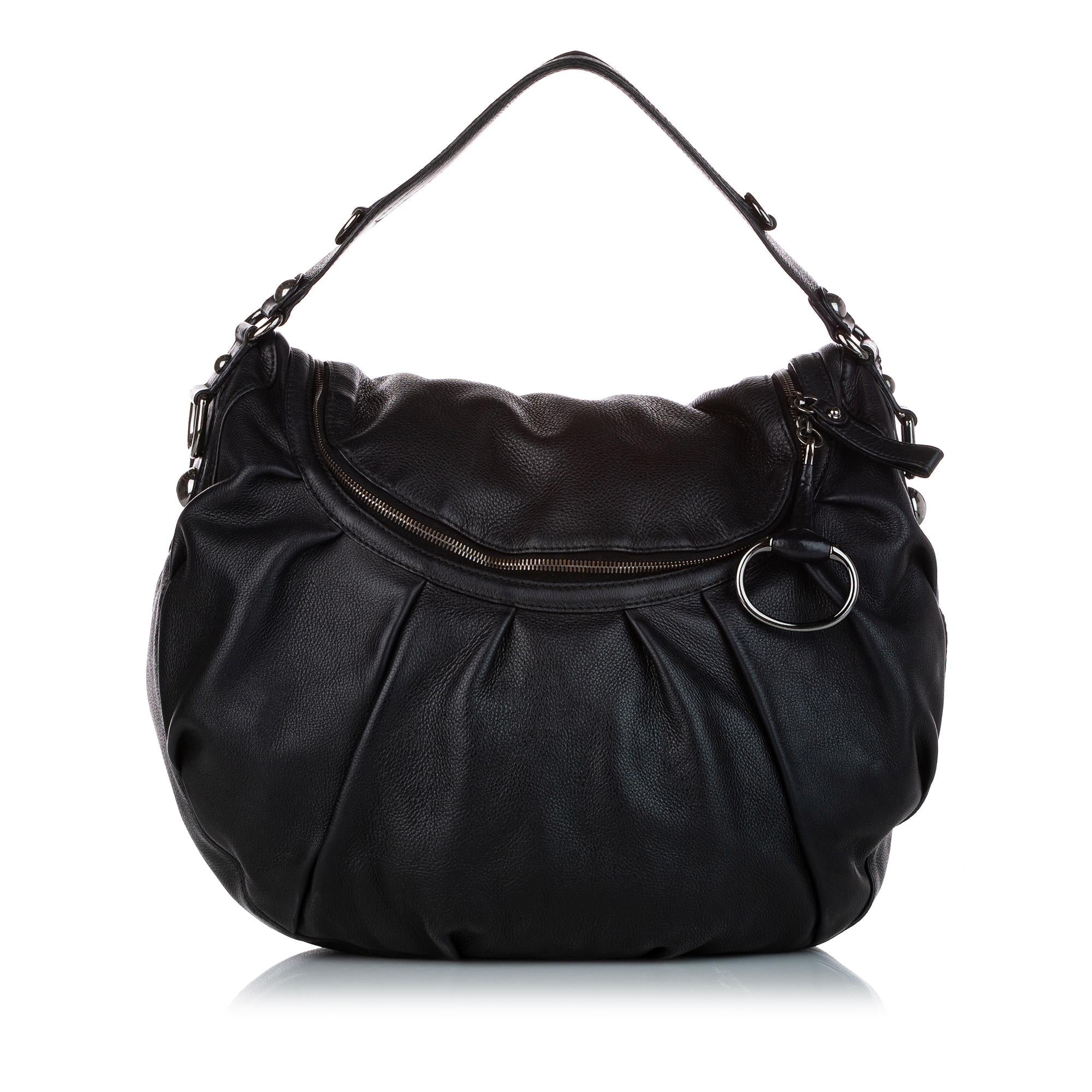 Gucci Icon Bit Leather Satchel (SHG-26206)