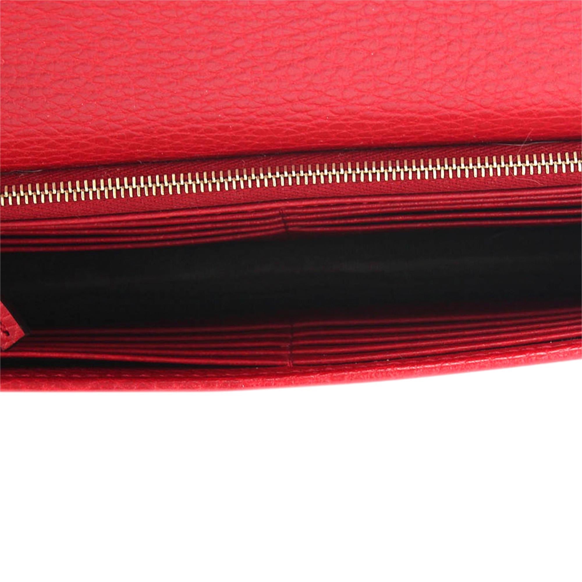 Gucci Interlocking G Chain Leather Wallet on Chain (SHG-Y5MFig)