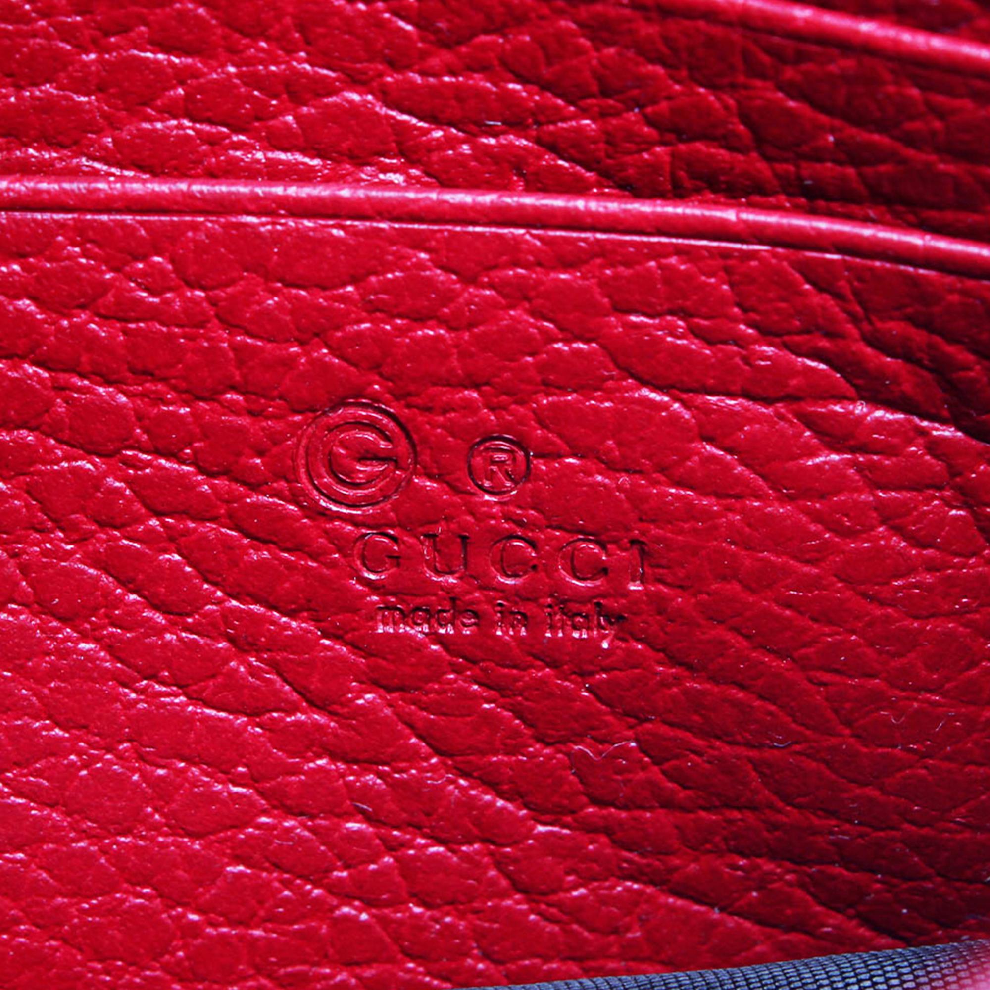 Gucci Interlocking G Chain Leather Wallet on Chain (SHG-Y5MFig)