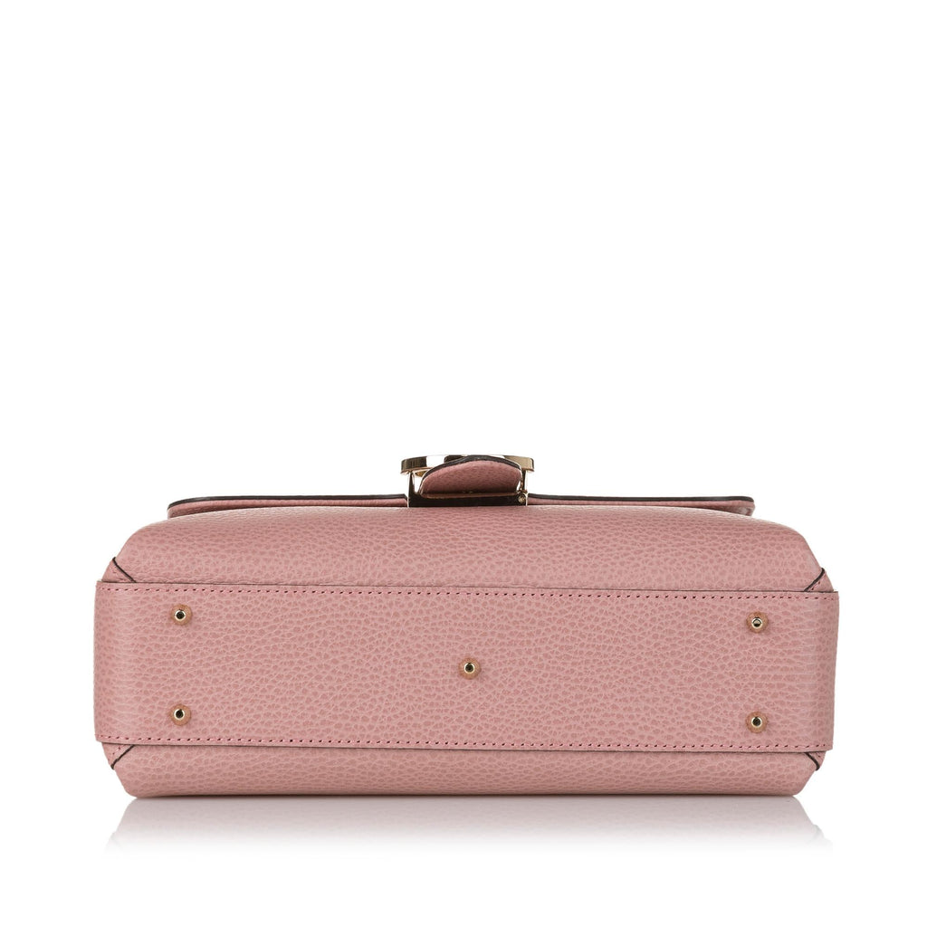 Gucci Interlocking G Leather Satchel (SHG-31610)
