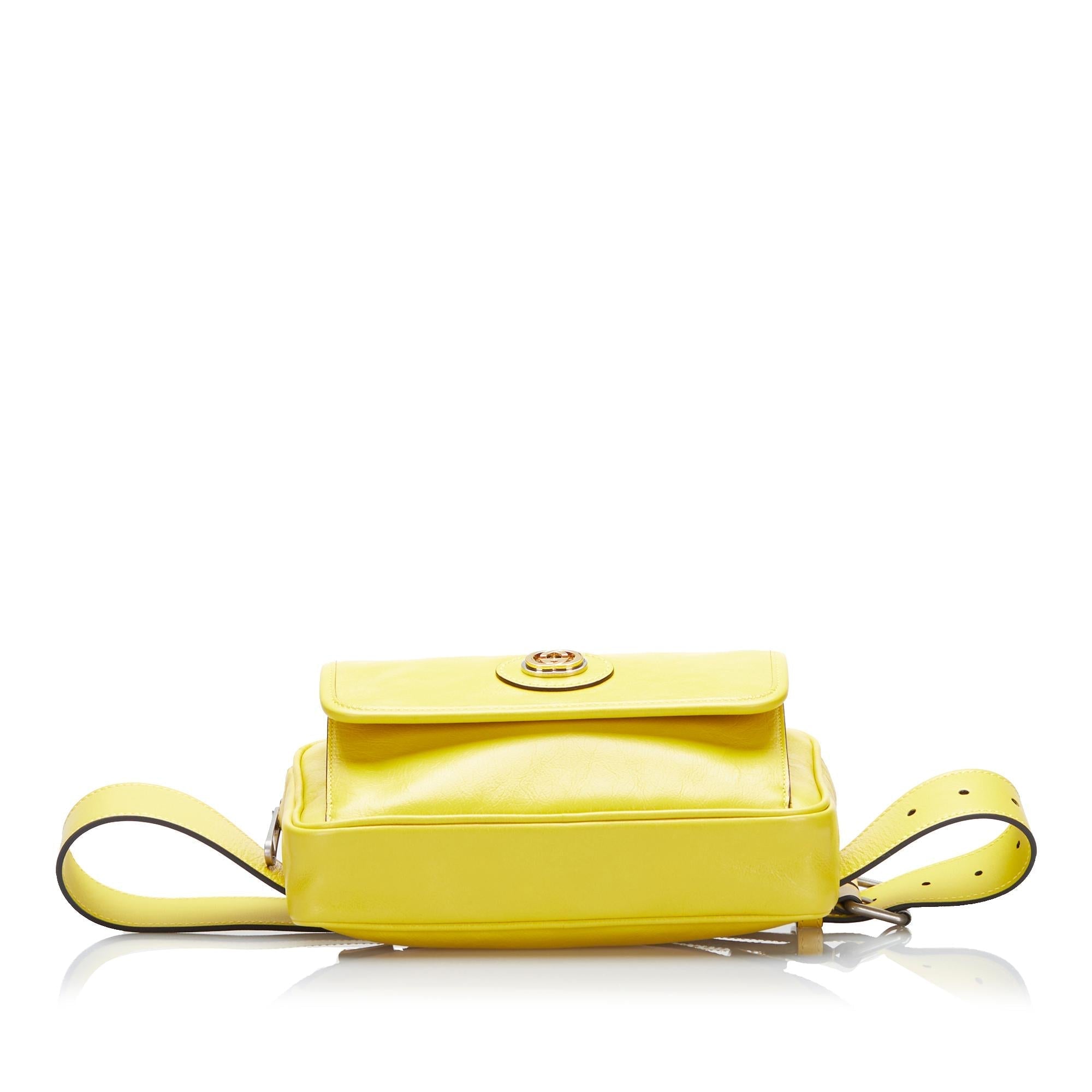 Gucci Interlocking G Morpheus Leather Belt Bag (SHG-QsHqvG)
