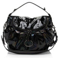 Gucci Iridescent Patent Leather Icon Bit Hobo (SHF-lmJOkR)