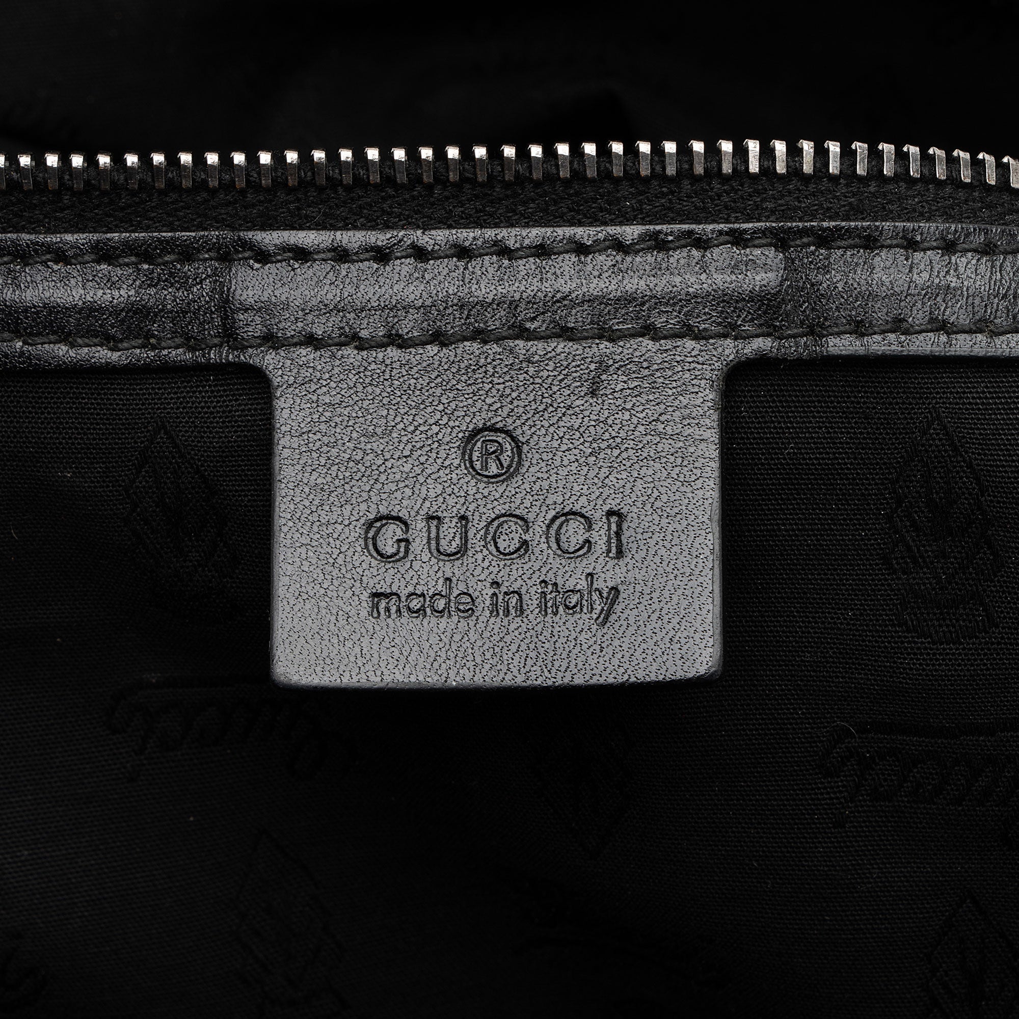 Gucci IridescLBt PatLBt Leather Icon Bit Hobo