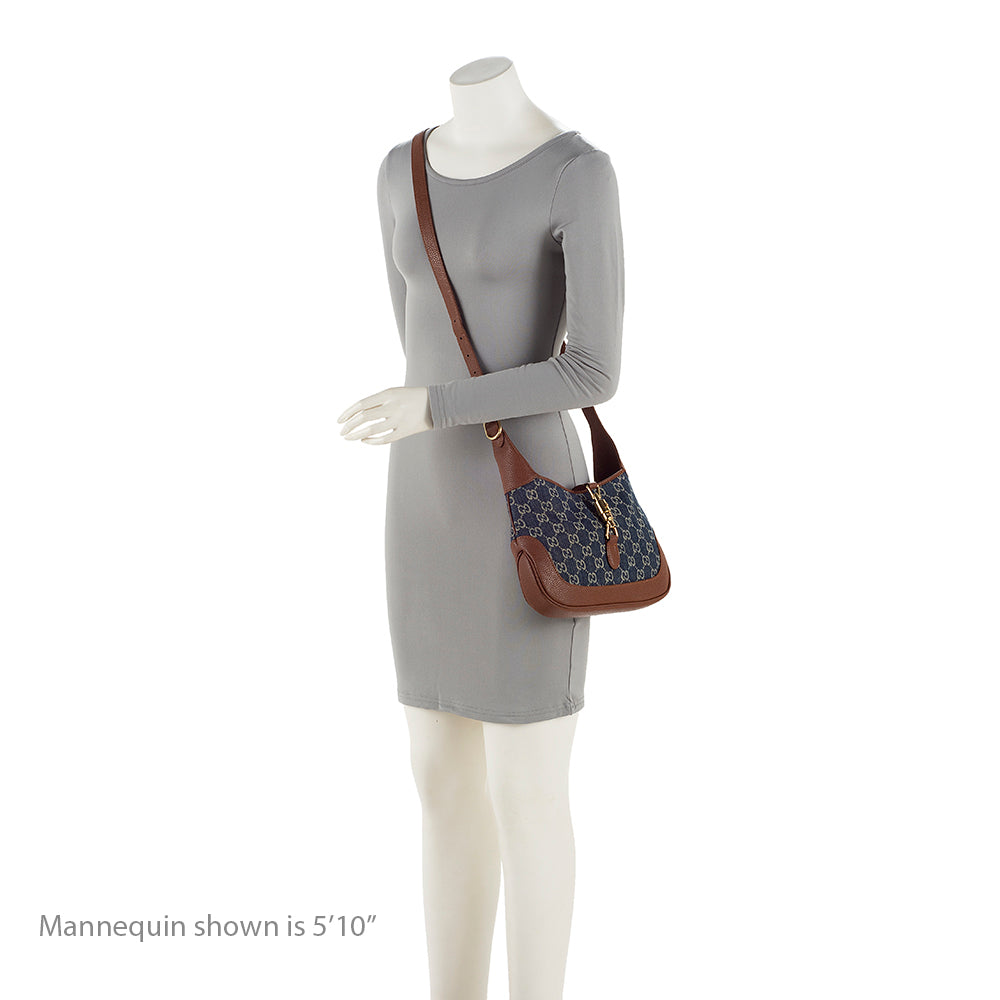 Gucci Gucci Denim Jackie 1961 Small Shoulder Bag (SHF-20758)