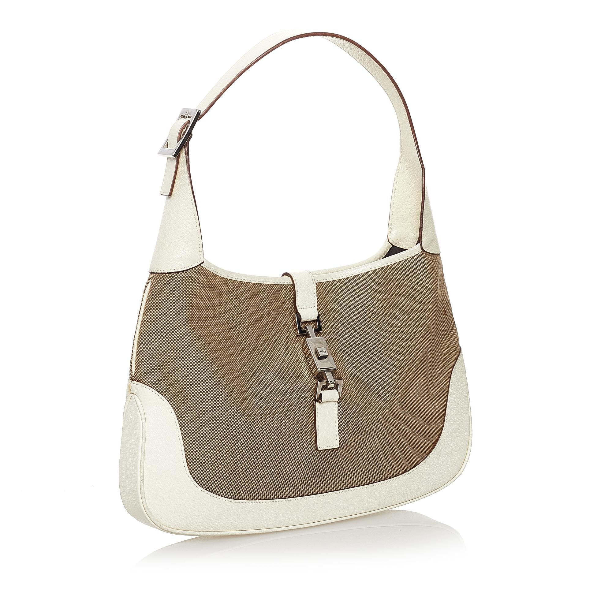 Gucci Jackie Canvas Shoulder Bag (SHG-32010)