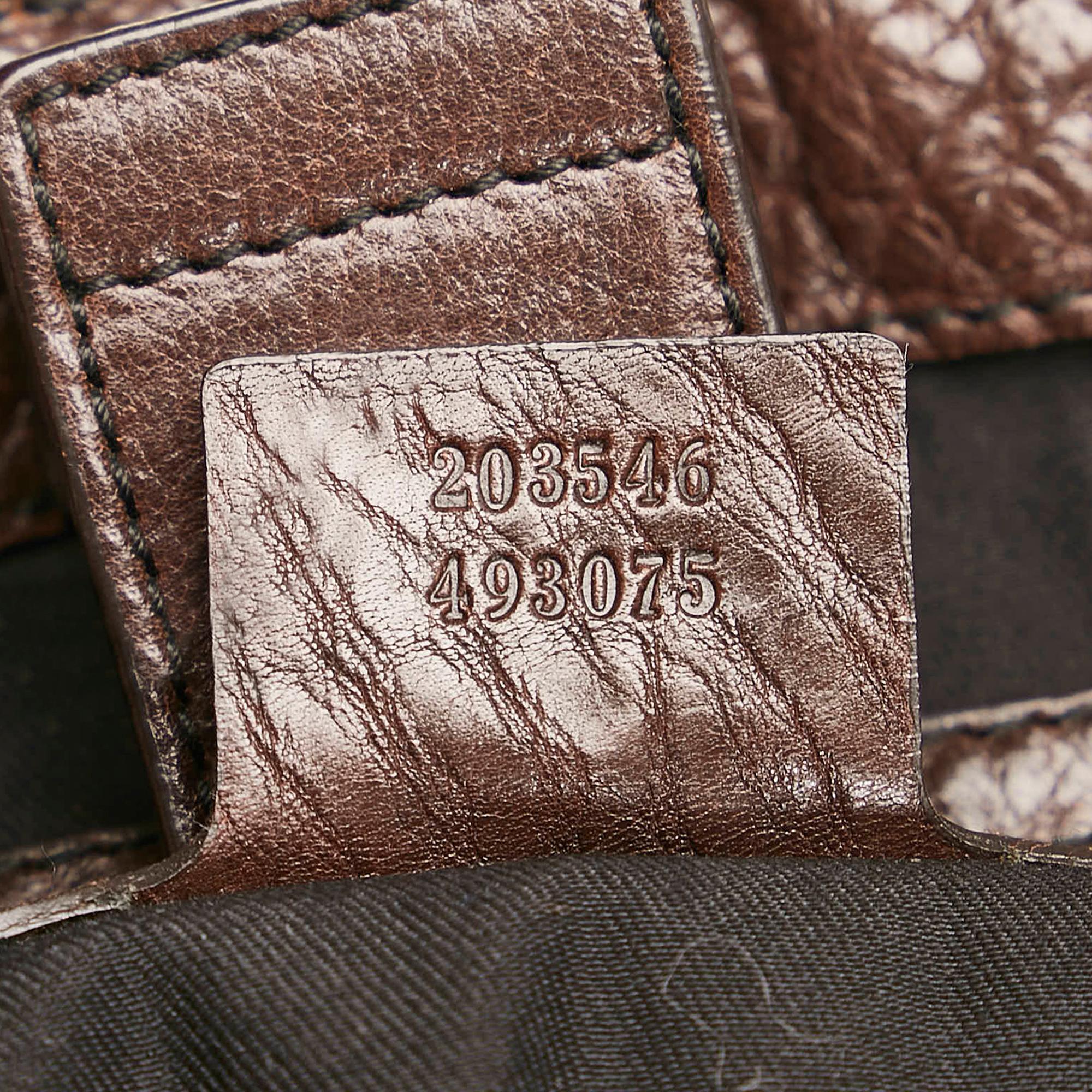 Gucci Jockey Suede Shoulder Bag (SHG-34231)