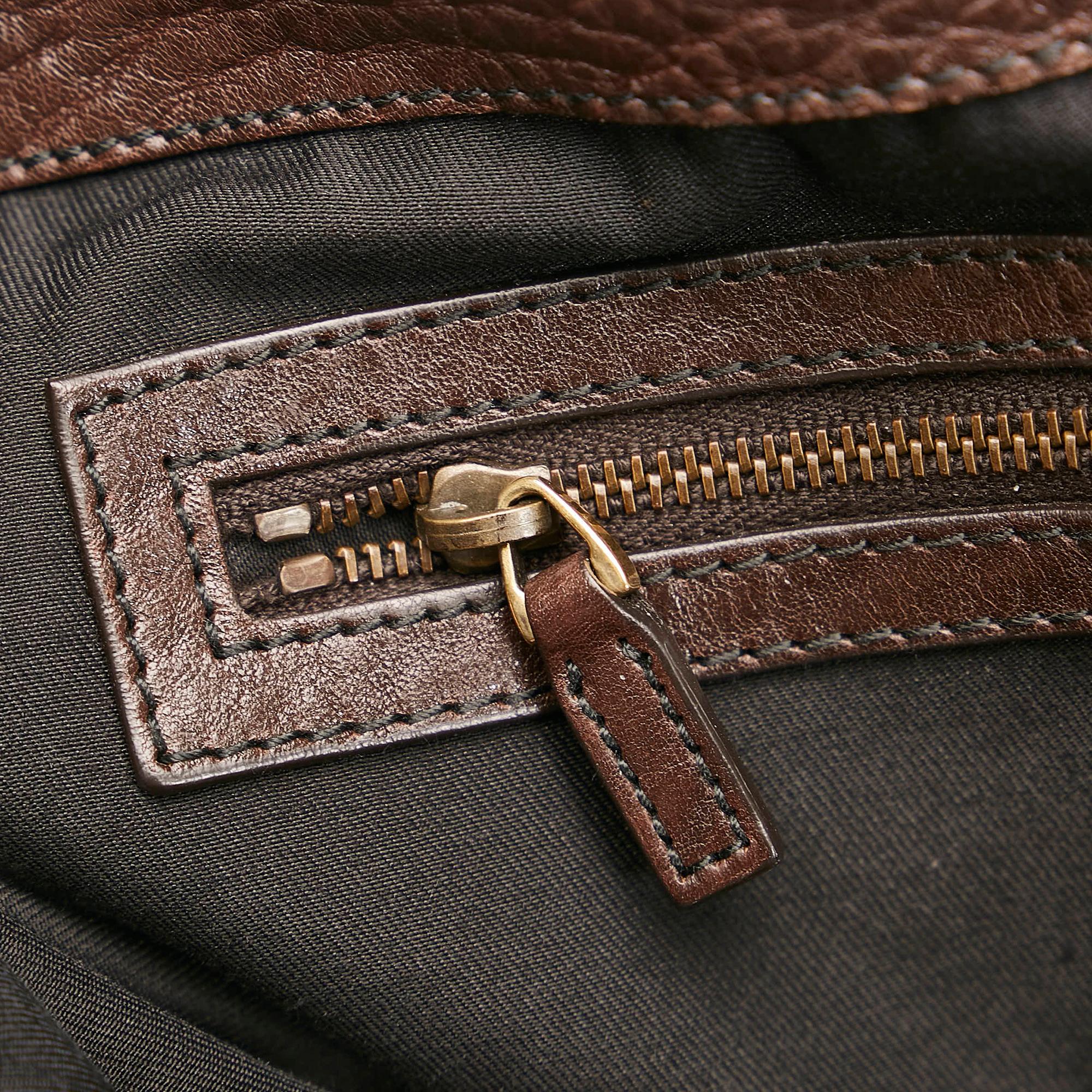 Gucci Jockey Suede Shoulder Bag (SHG-34231)