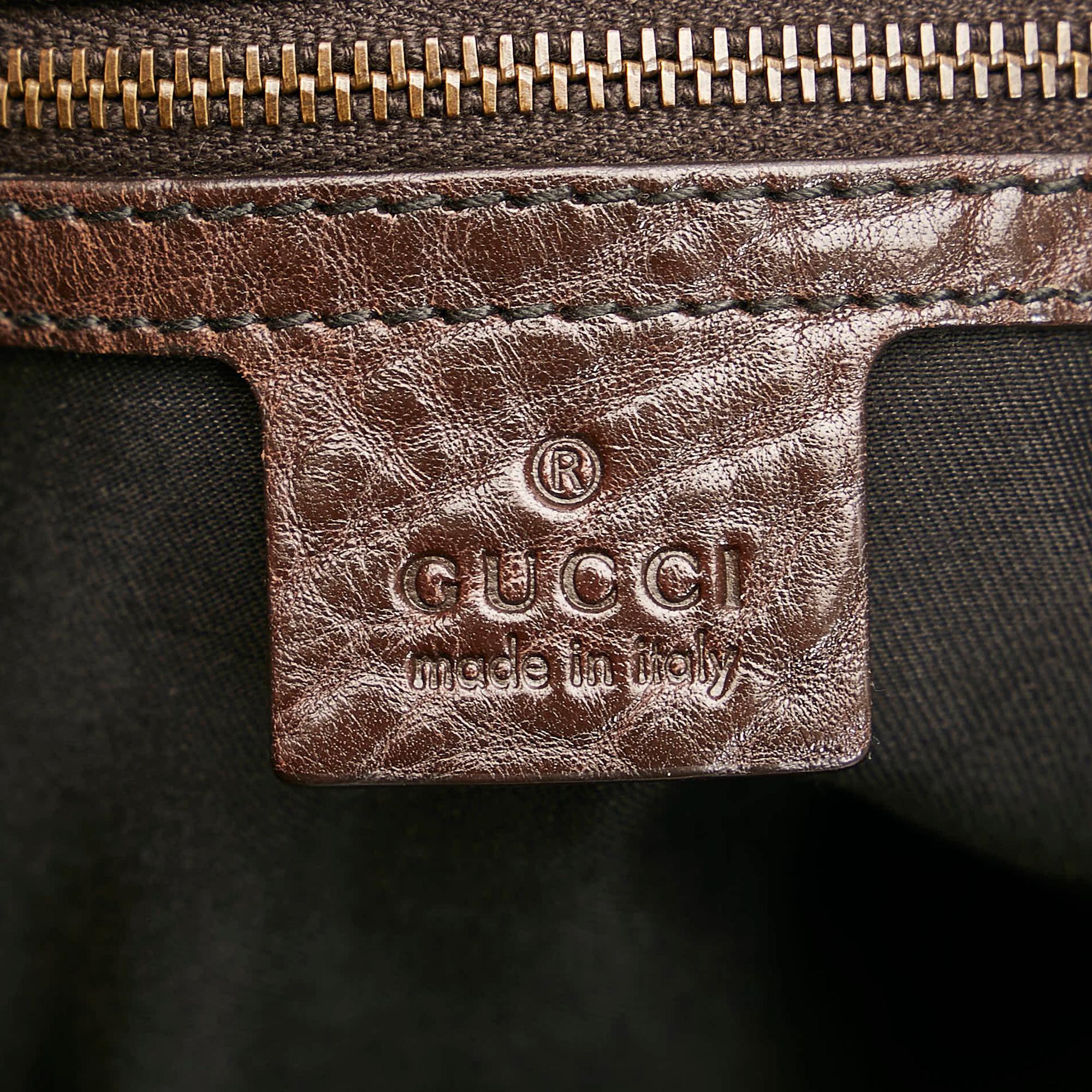 Gucci Jockey Suede Shoulder Bag (SHG-34231)