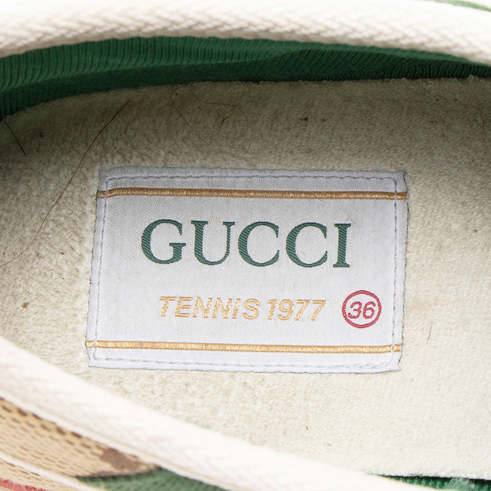 Gucci Jumbo GG Canvas 1977 TLBnis Velco Sneakers - Size 6 / 36
