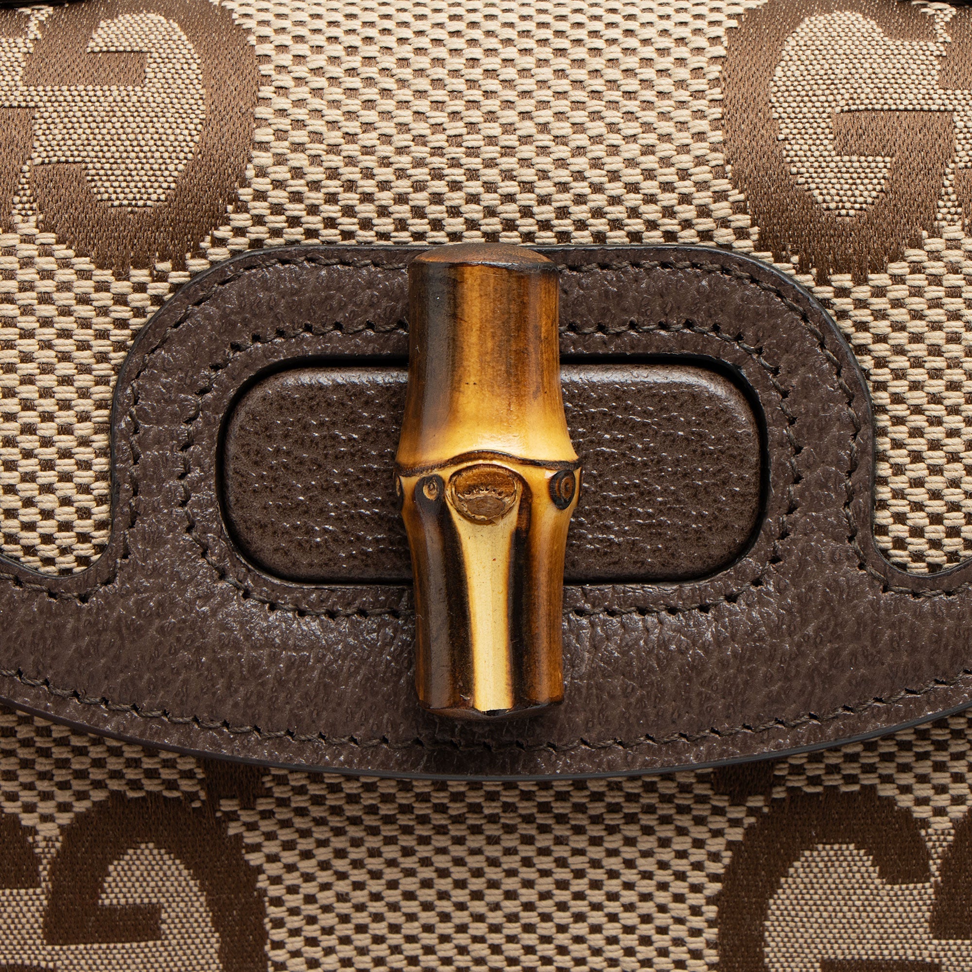 Gucci Jumbo GG Canvas Bamboo 1947 Mini Top Handle