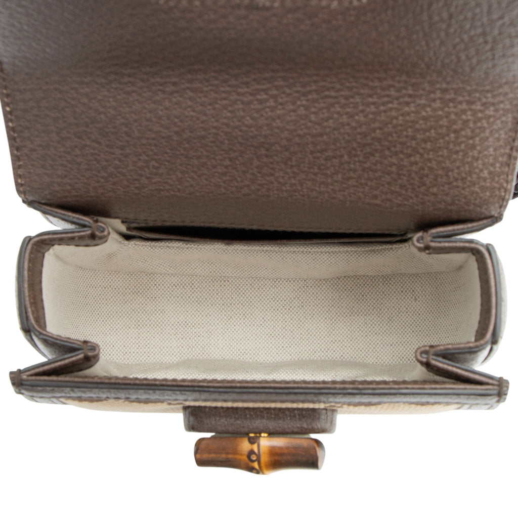 Gucci Jumbo GG Canvas Bamboo 1947 Mini Top Handle