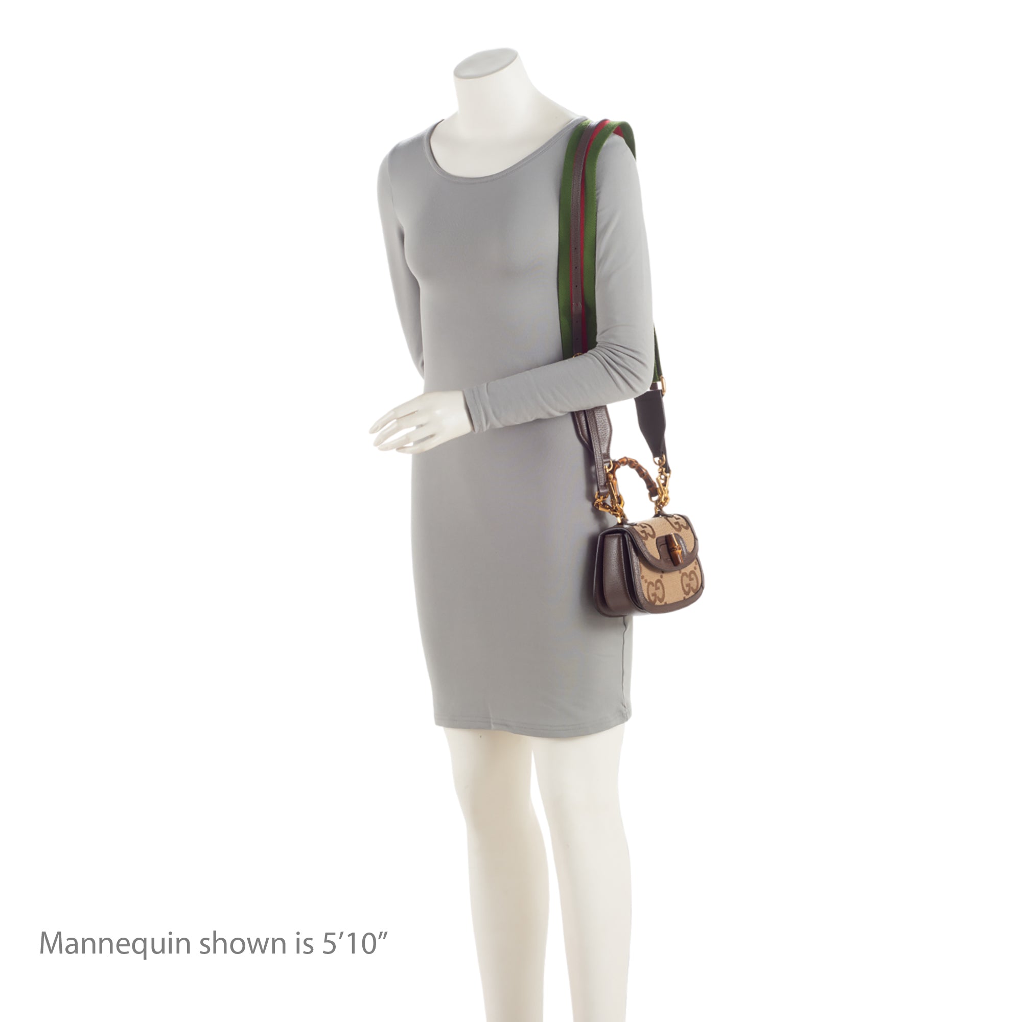 Gucci Jumbo GG Canvas Bamboo 1947 Mini Top Handle