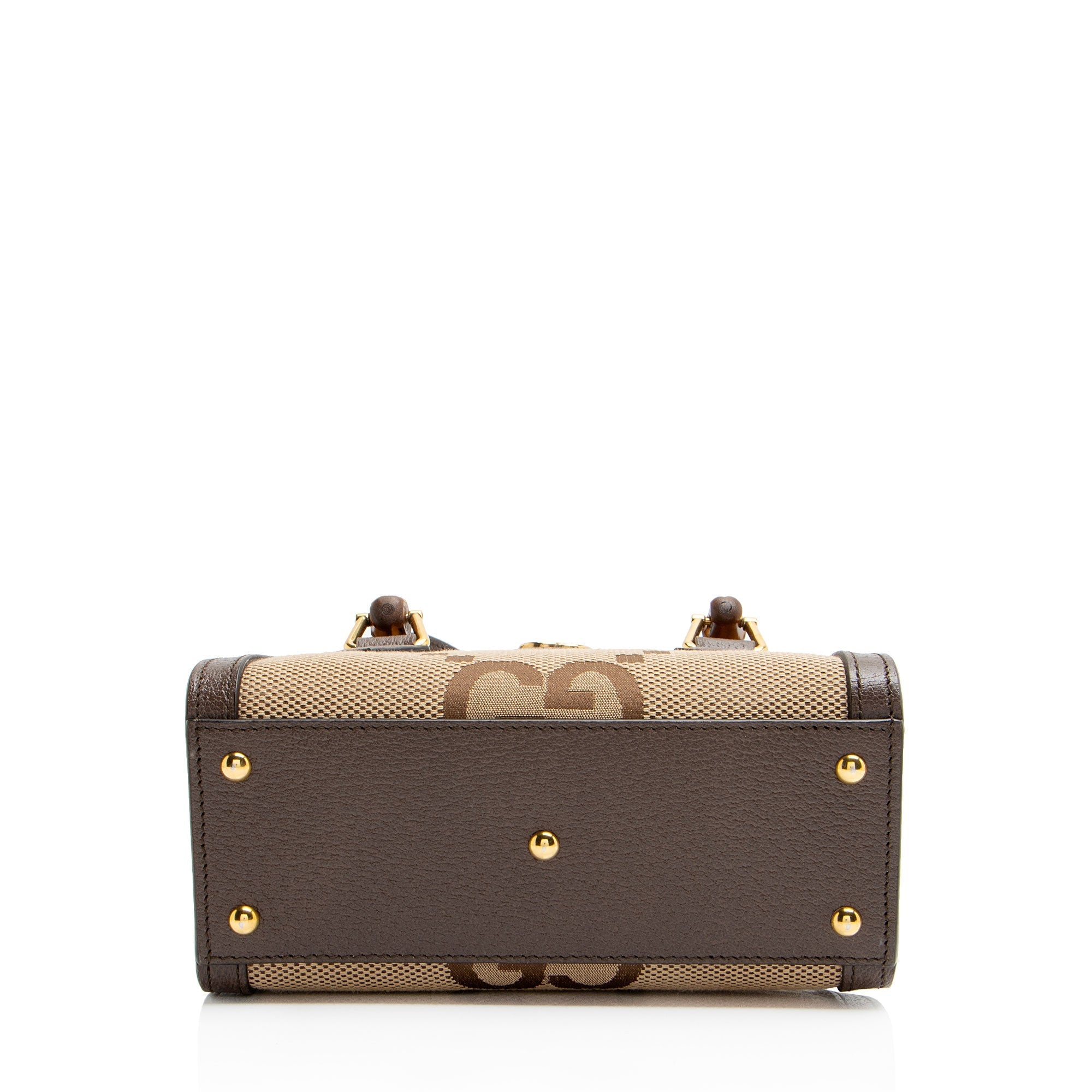 Gucci Jumbo GG Canvas Bamboo Diana Mini Tote