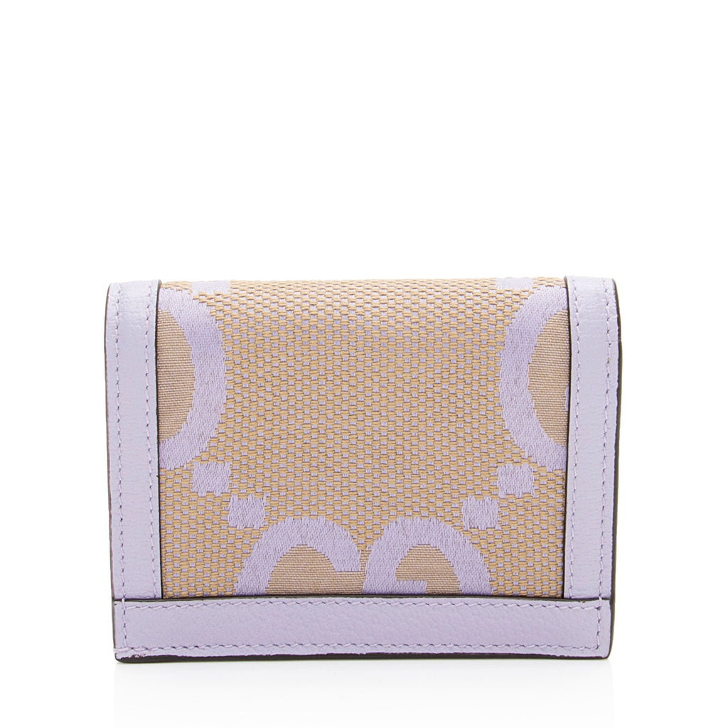 Gucci Jumbo GG Canvas Compact Wallet