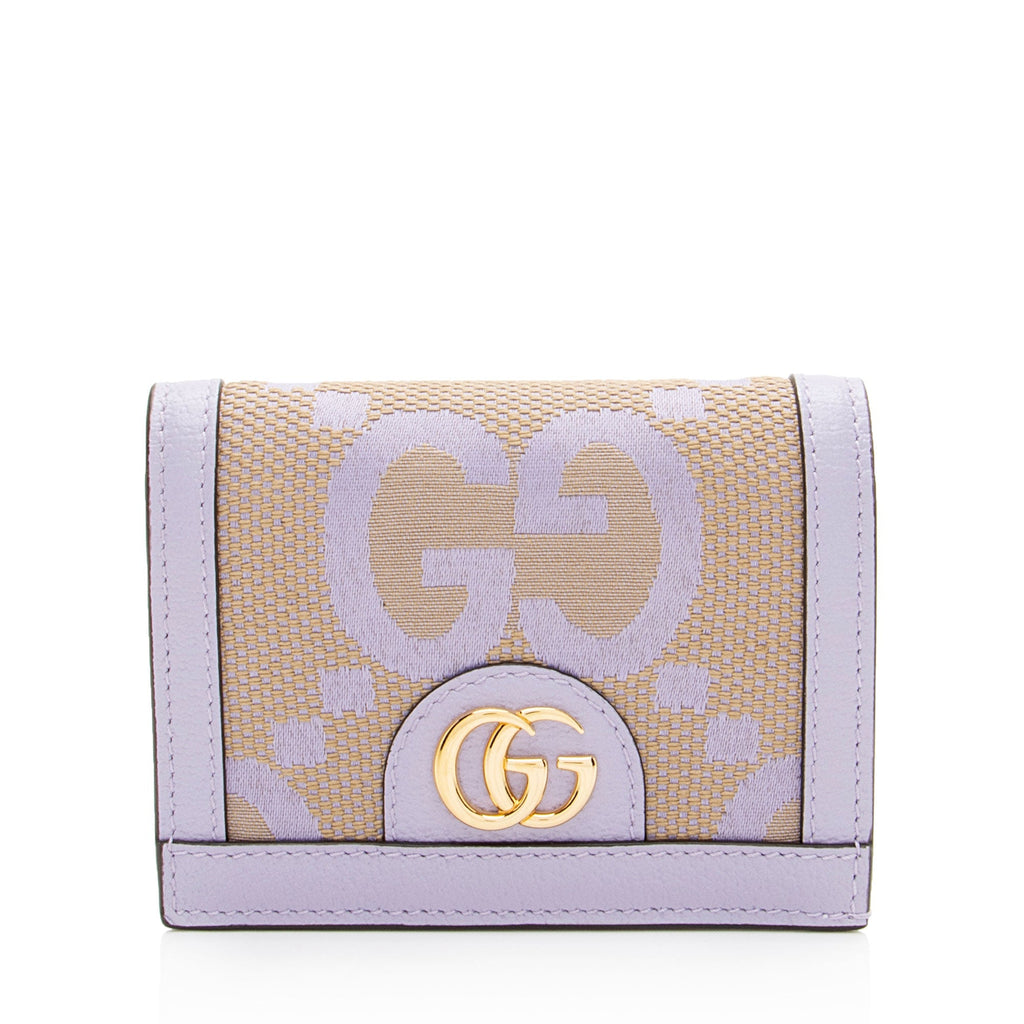 Gucci Jumbo GG Canvas Compact Wallet