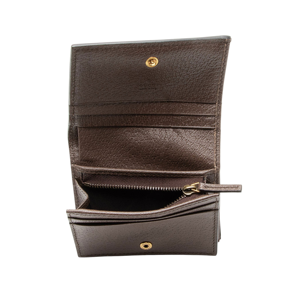 Gucci Jumbo GG Canvas Bamboo Diana Compact Wallet