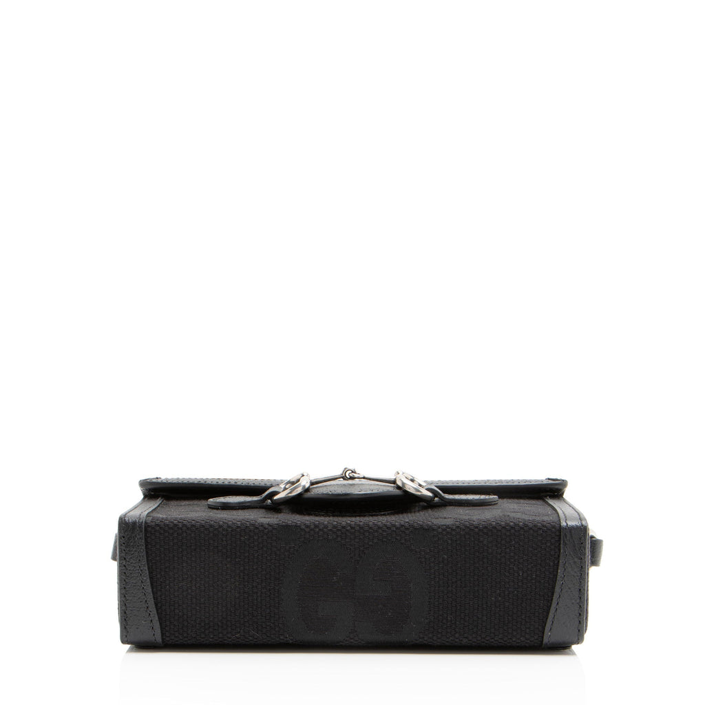 Gucci Jumbo GG Canvas Horsebit 1955 Mini Shoulder Bag