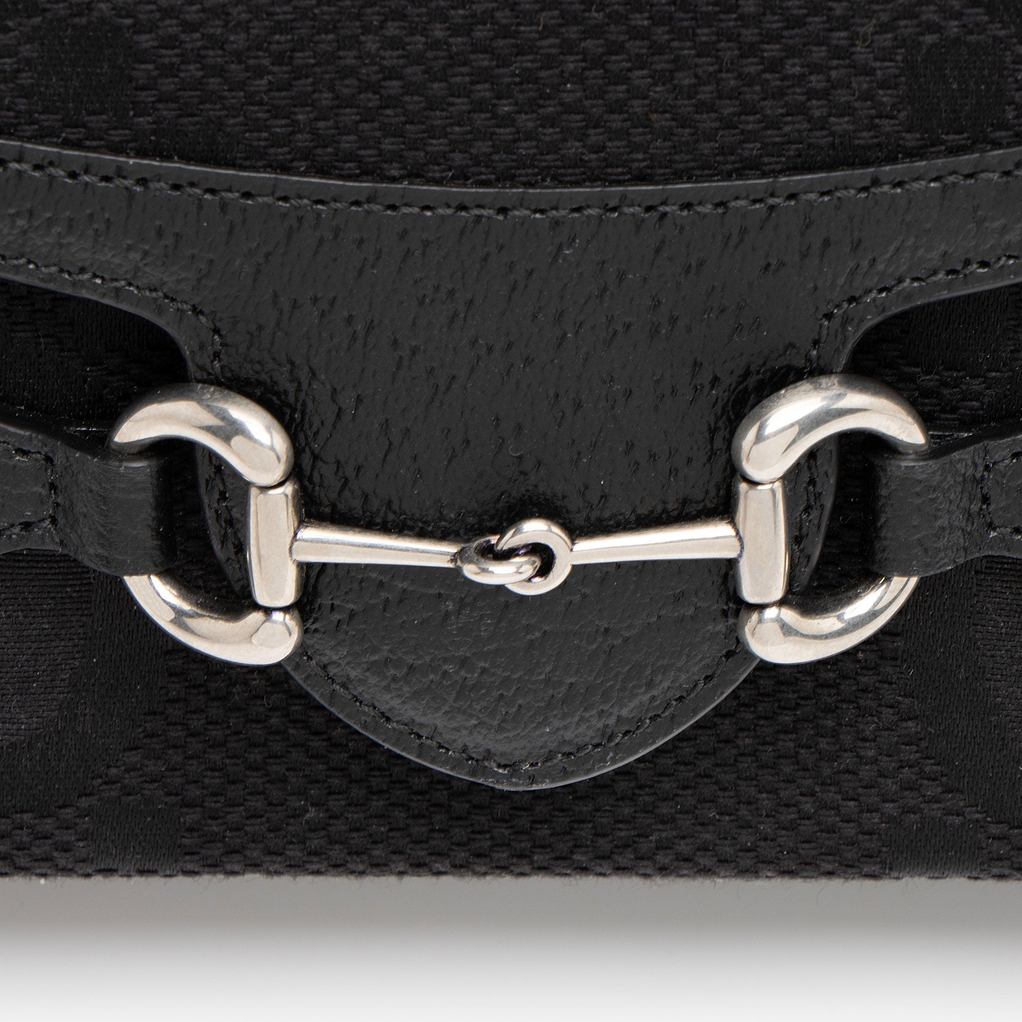 Gucci Jumbo GG Canvas Horsebit 1955 Mini Shoulder Bag